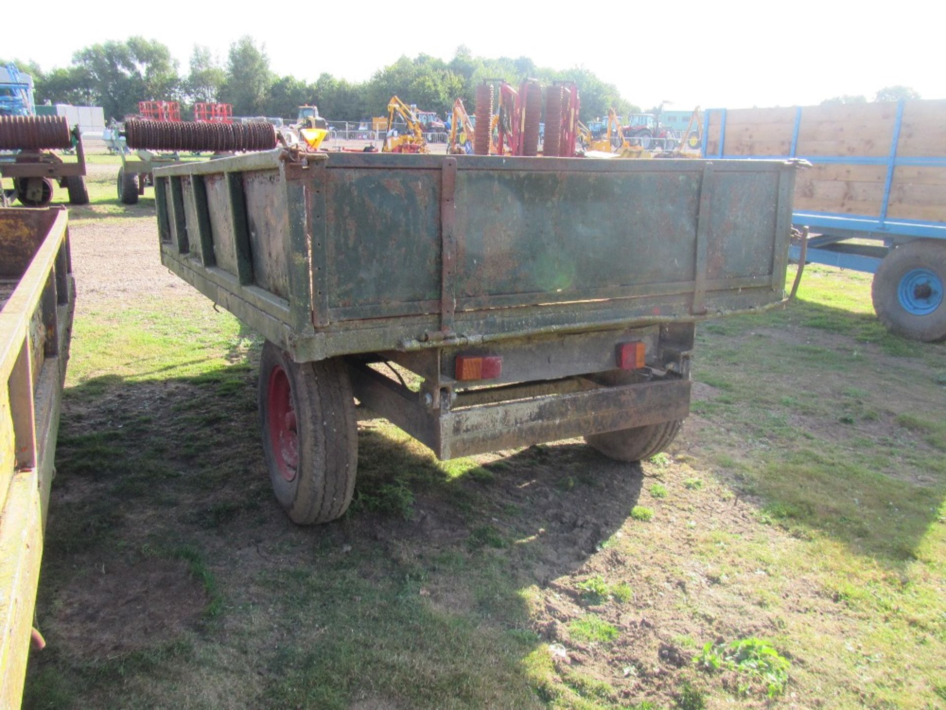 3 Ton Tipping Trailer with Steel Sides. Green - Image 6 of 8