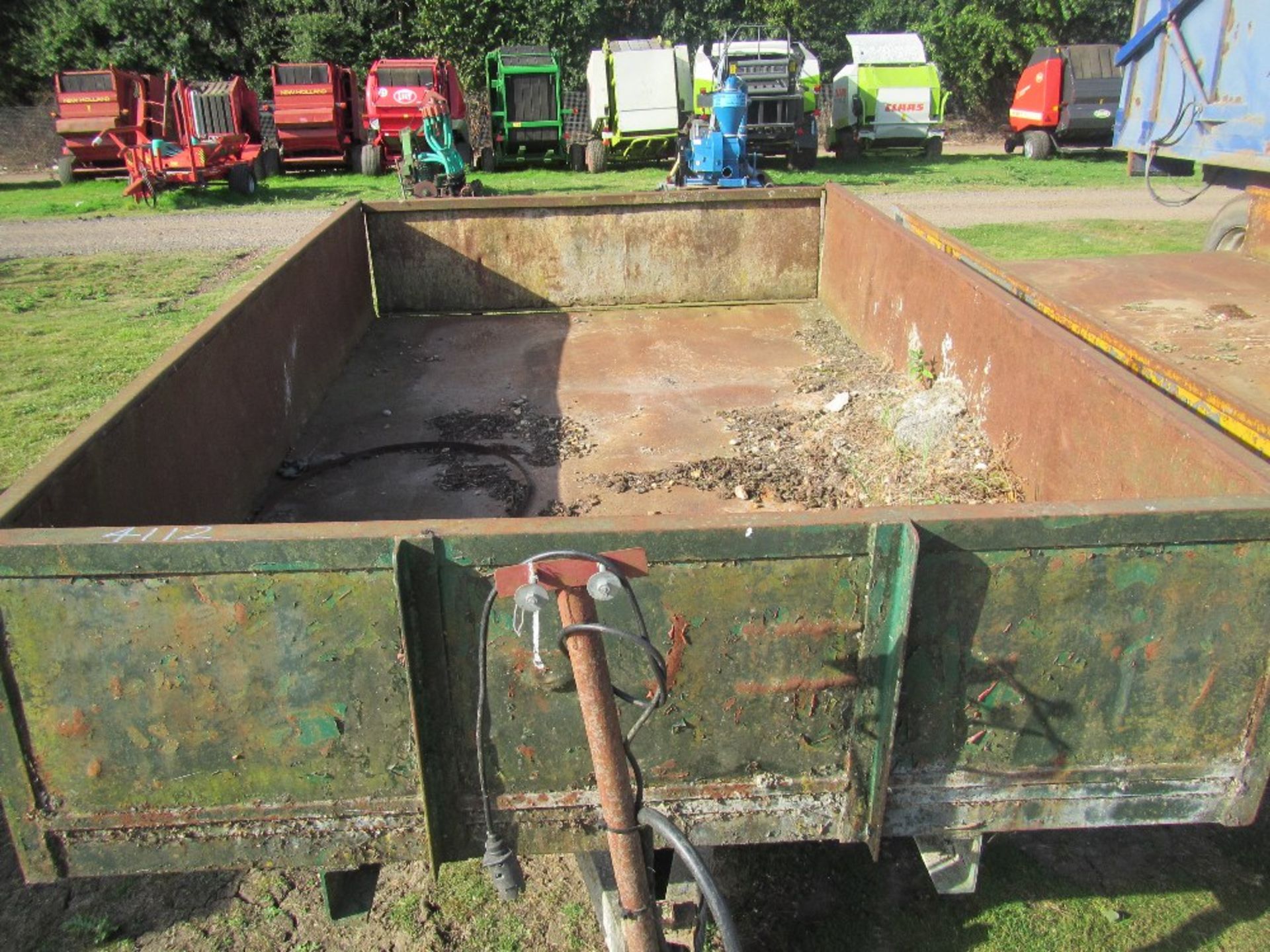 3 Ton Tipping Trailer with Steel Sides. Green - Image 8 of 8