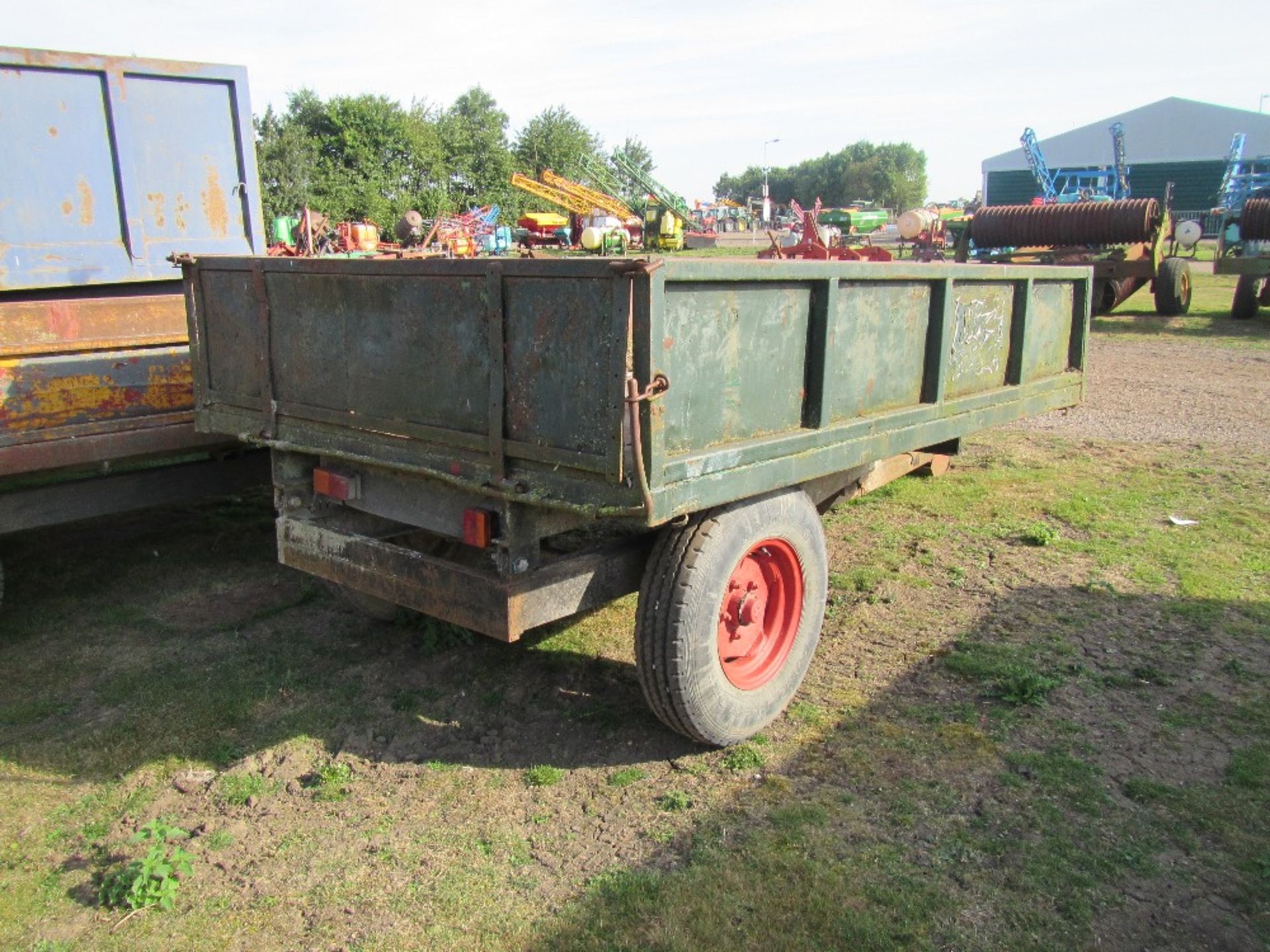 3 Ton Tipping Trailer with Steel Sides. Green - Image 3 of 8