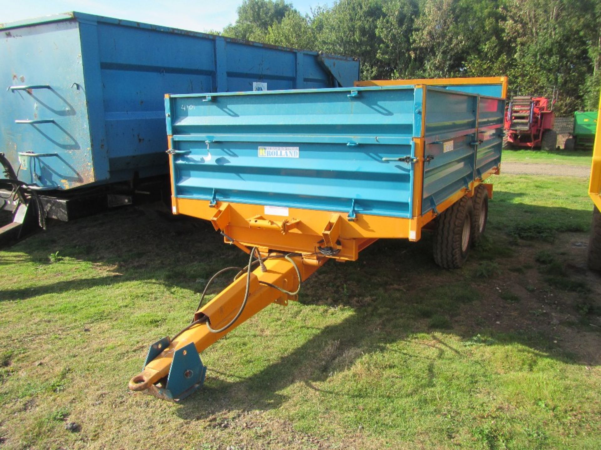 Rolland BH80 Tandem Axle Dropside Tipping Trailer. Ser. No. 8943 - Image 6 of 7