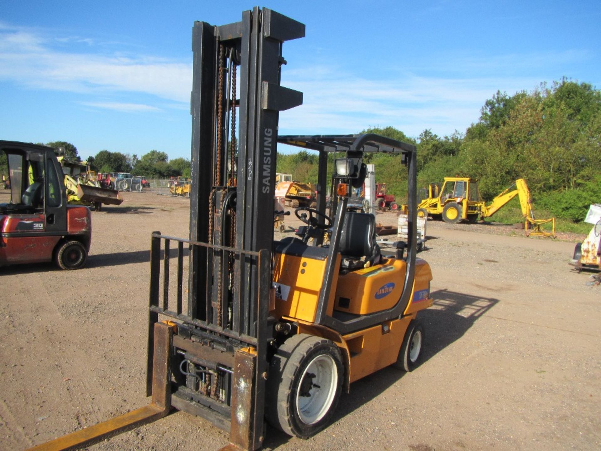 Samsung SF30D Diesel 3 Ton Forklift Truck Reg. No. FAZ 0DT Ser. No. 0382/2010