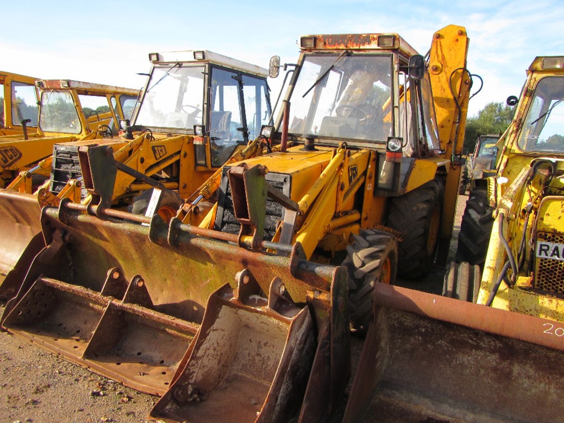 JCB 3CX Turbo Digger Loader with 5 Stud Rear Axle, 4 in 1 Extender, 3no. Buckets & Pallet Tines.