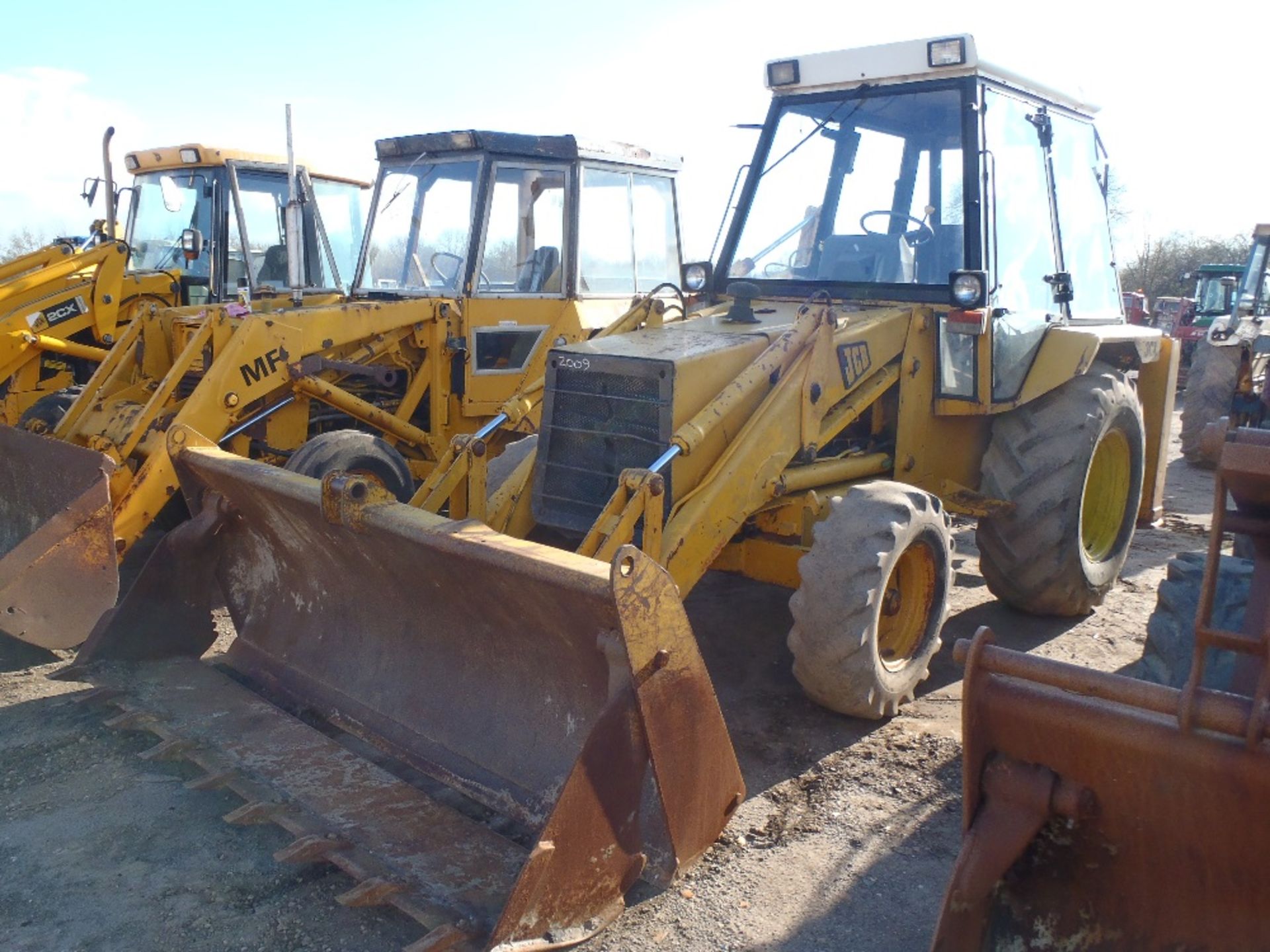 JCB 3CX Digger Loader with Black Cab. Incomplete Ser. No. 317043