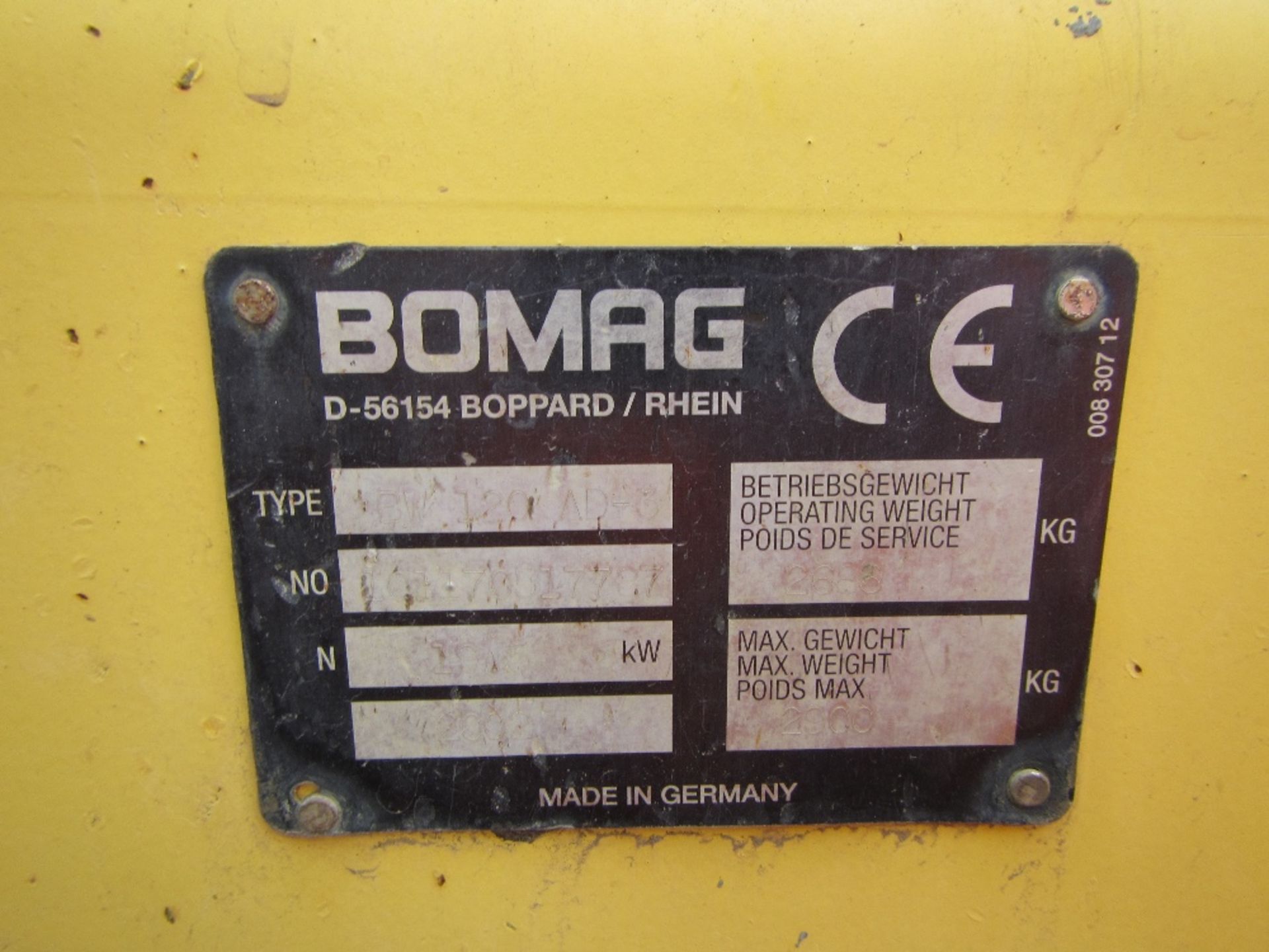 2002 Bomag 120AD-3 - Image 4 of 4