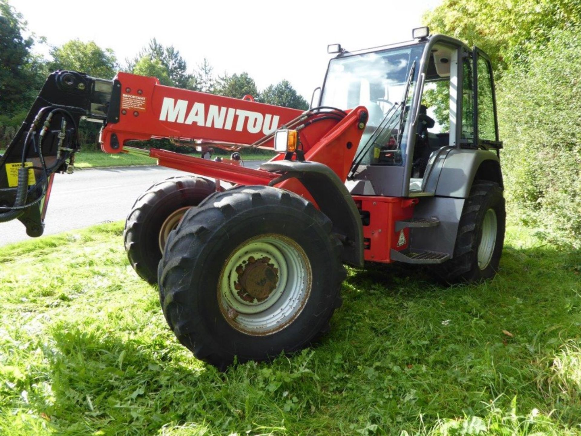 2009 Manitou Maniscopic MLA 628 LSU CRC Powershift, with Pallet Forks, one owner from new