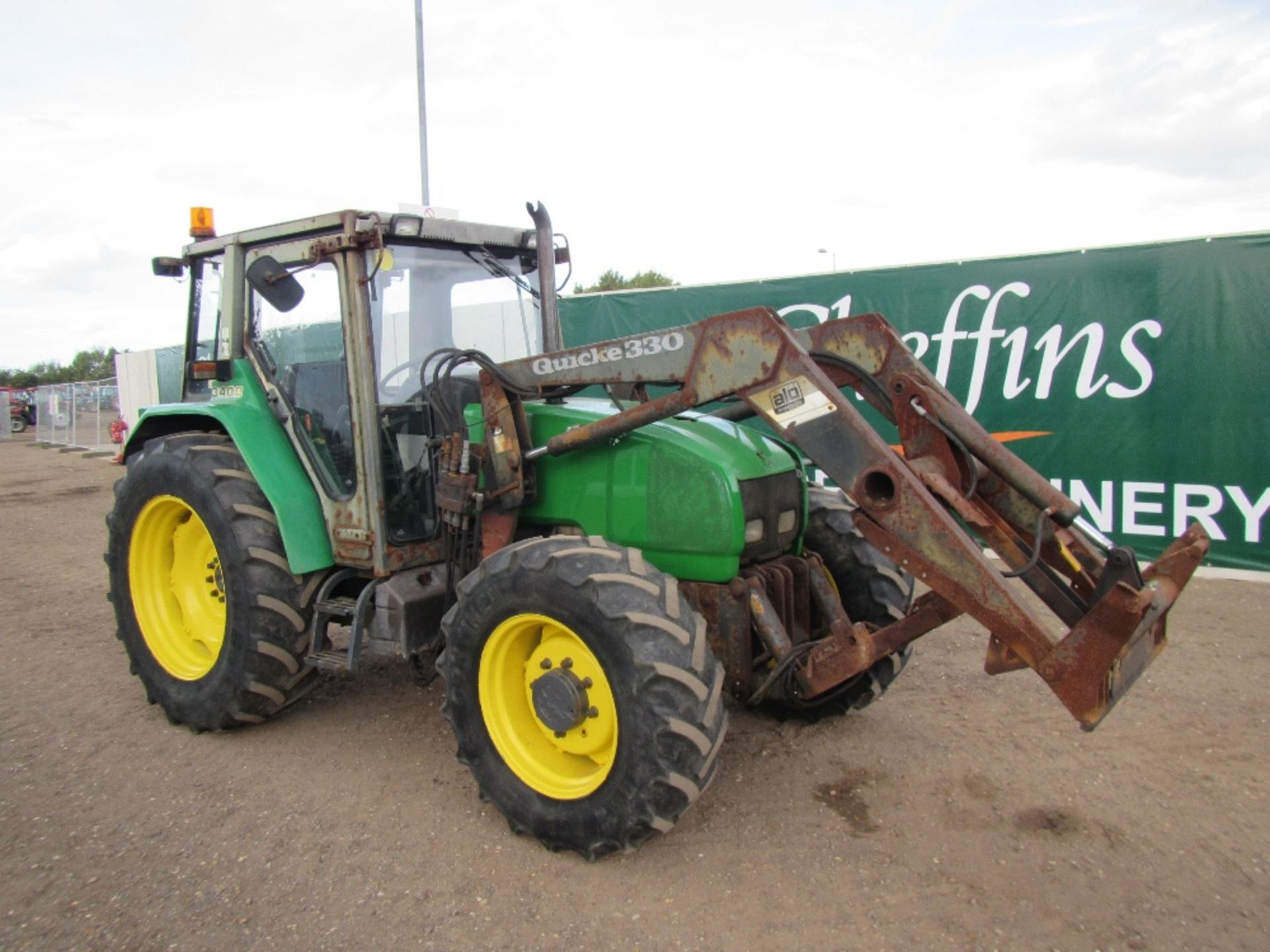 John Deere 3400X Tractor with Quicke 330 Loader. No V5 Reg. No. P364 LPS - Image 3 of 16