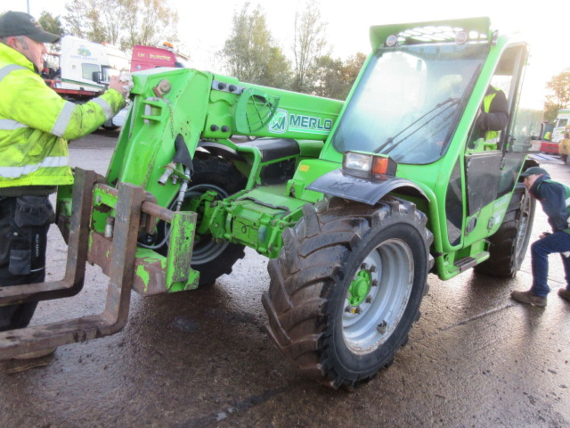 2010 Merlo Panoramic P32.6 Plus Telehandler. Pallet Forks & Pick Up Hitch. 7400 hrs