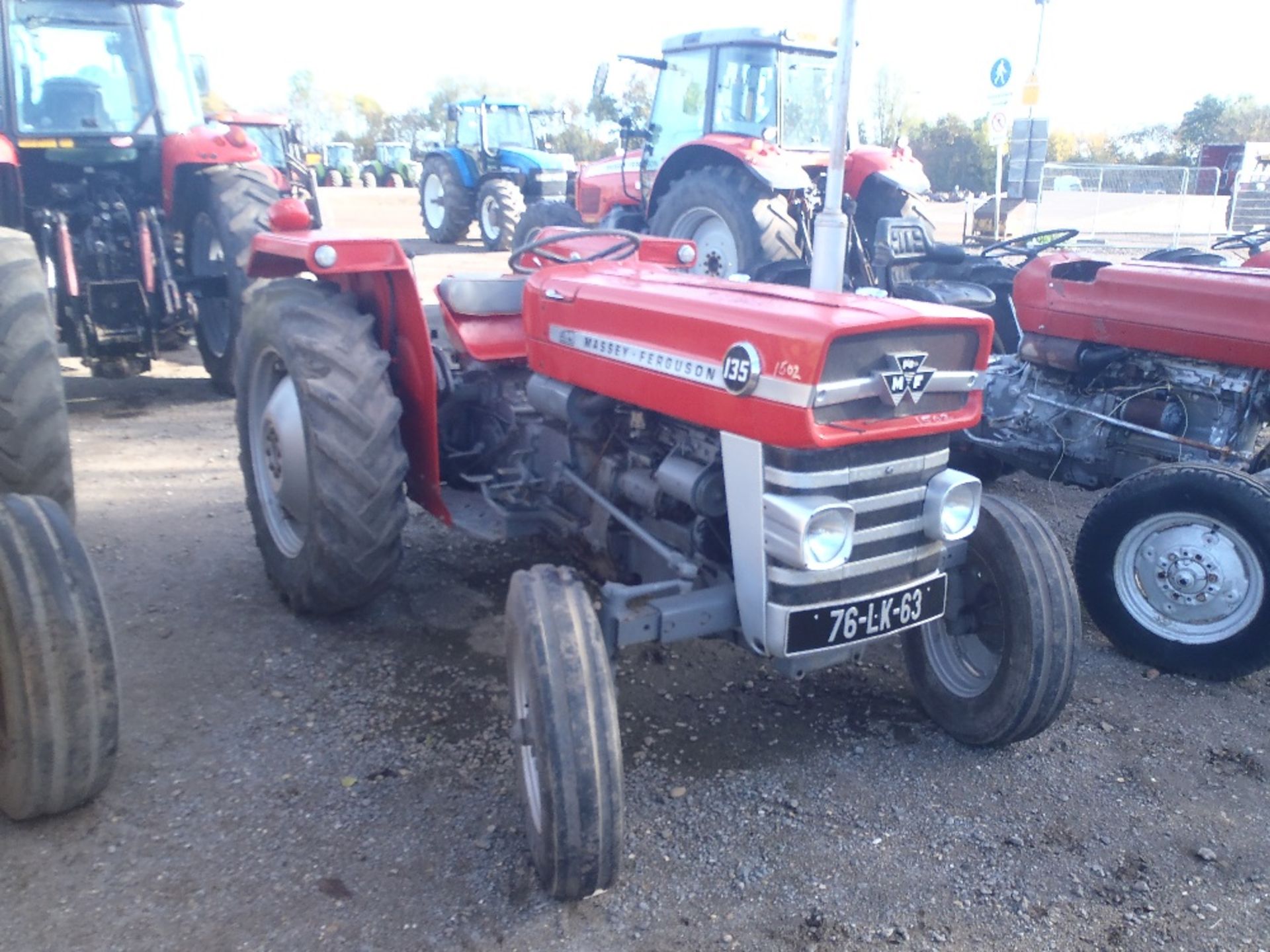 1976 Massey Ferguson 135 3 Cylinder Diesel Tractor. Goodyear Tyres, Long PTO, Cat 2 Lift Arms & Pick - Image 2 of 7