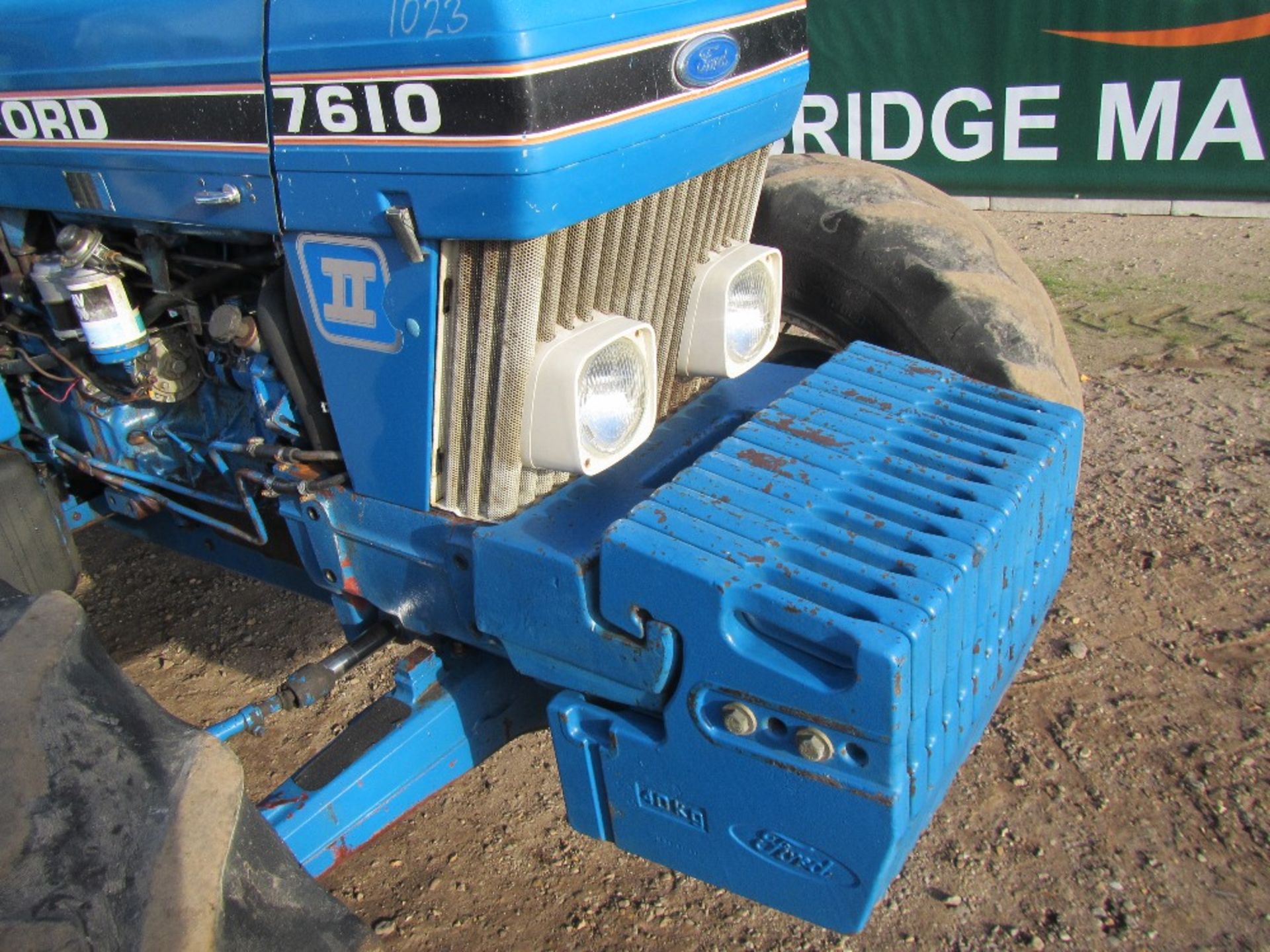 Ford 7610 4wd Tractor. Front Weights, 16.9x38 Tyres Reg No F189 OBW Ser No BB99378 - Image 4 of 18