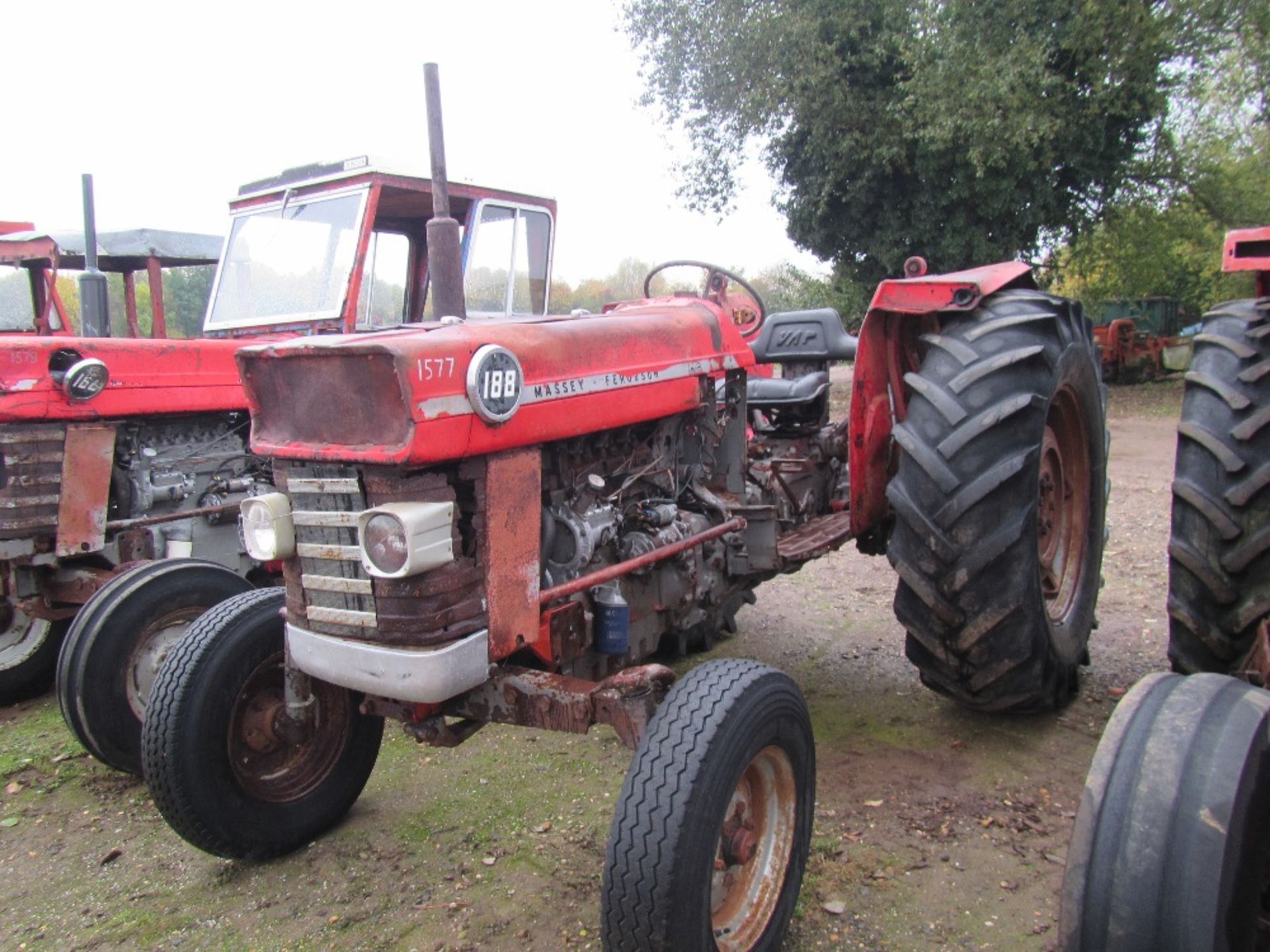 Massey Ferguson 188 Tractor c/w Long PTO, 4 Bolt Pump. Ser. No. 370229