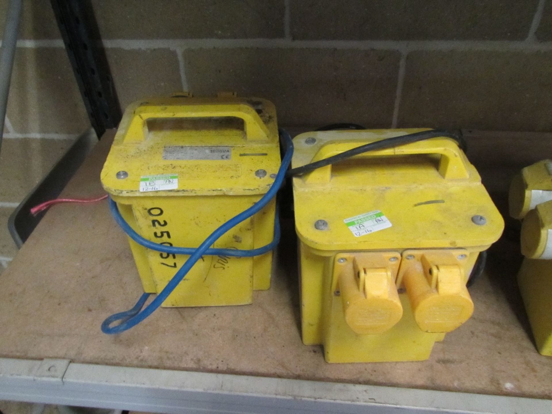 2no. 3kva-110v Transformers UNRESERVED LOT