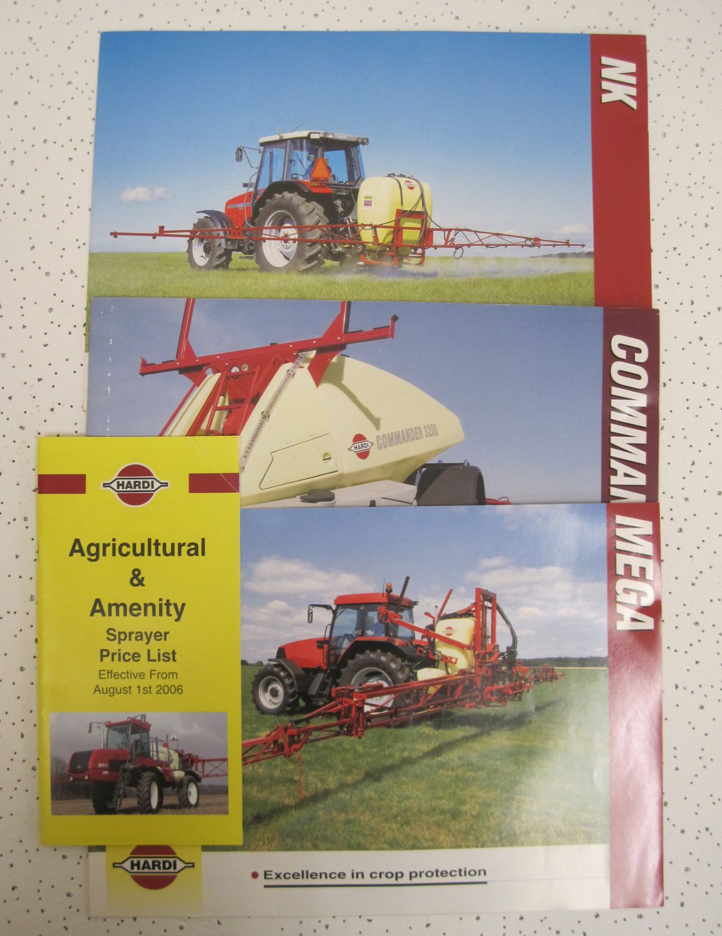 Quantity of Hardi sprayers brochures