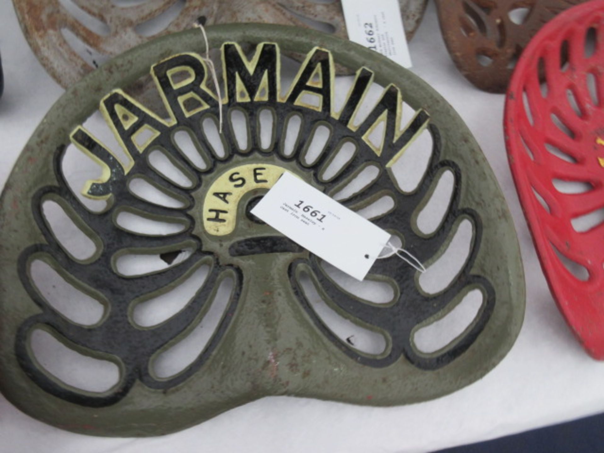 Jarmain, Haseley - a cast iron seat