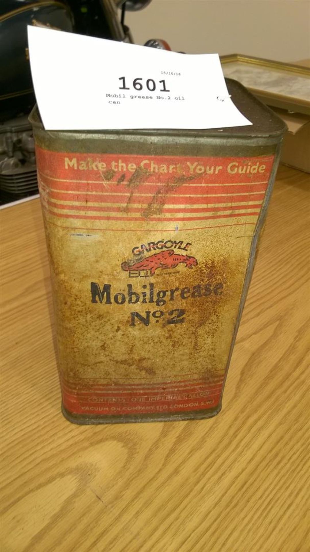 Mobil grease No.2 oil can