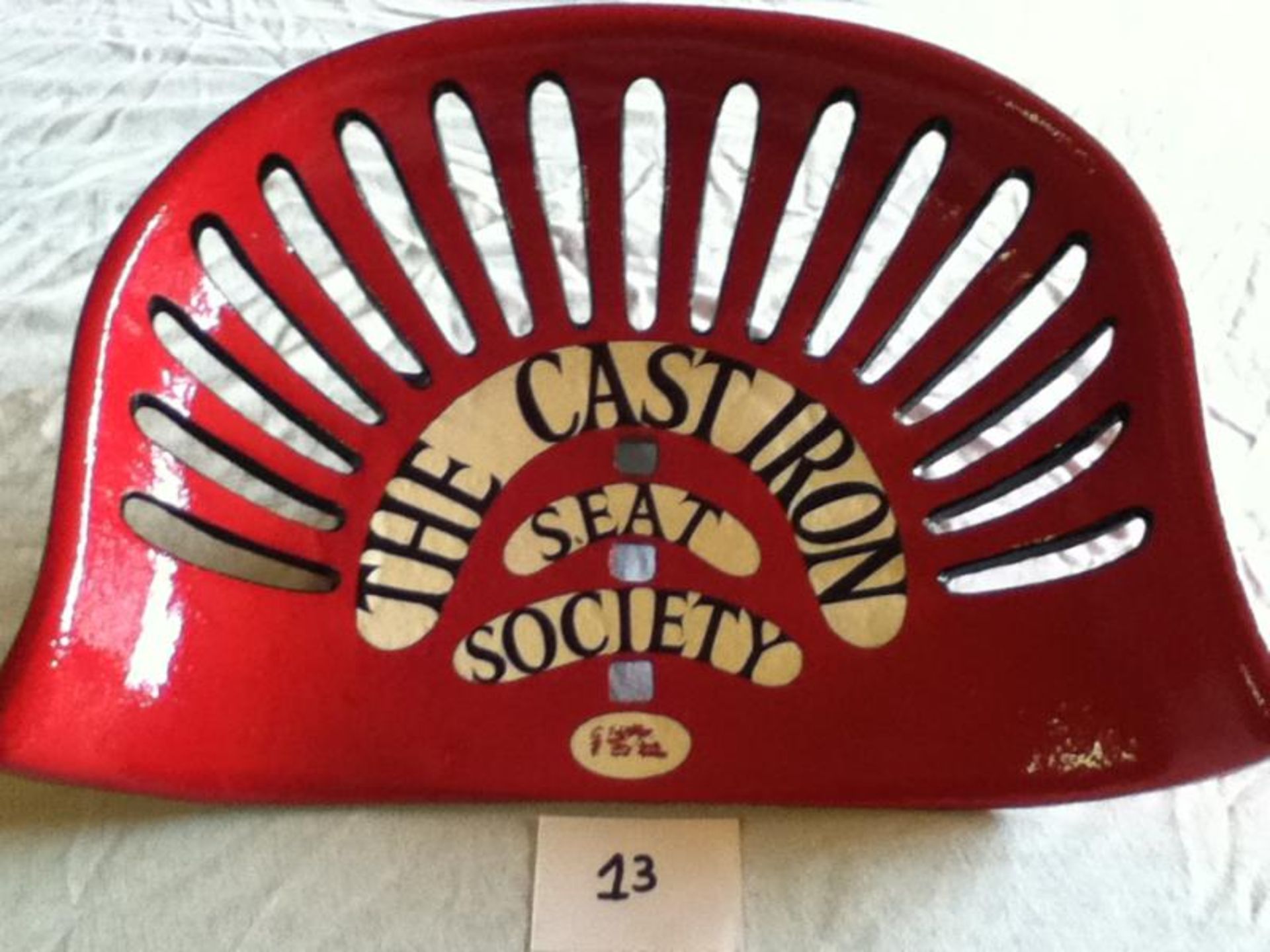 The Cast iron seat society - a cast iron seat