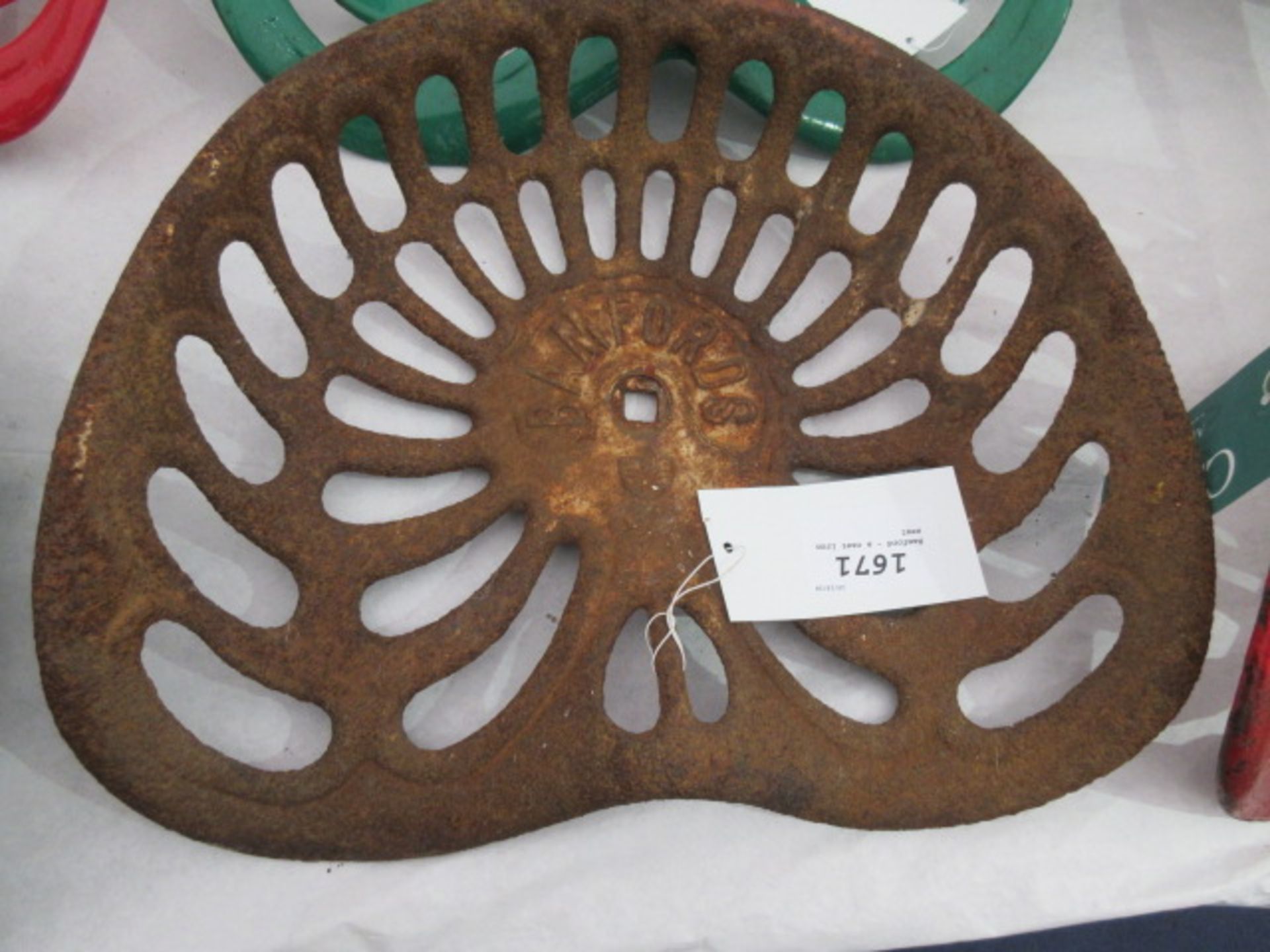 Bamford - a cast iron seat