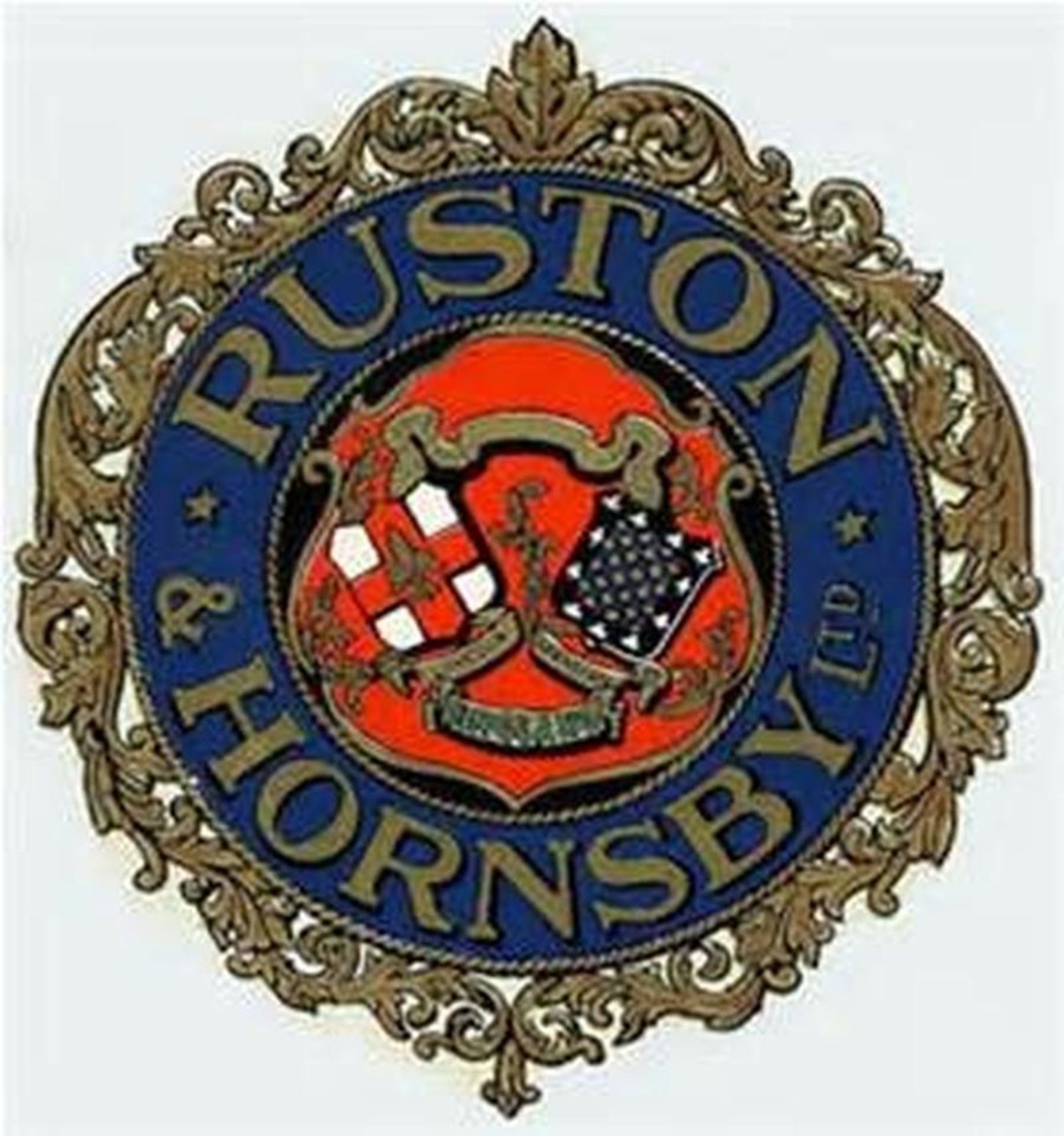 Ruston transfers consisting of two large and two small Ruston Hornsby t/w one Ruston emblem and