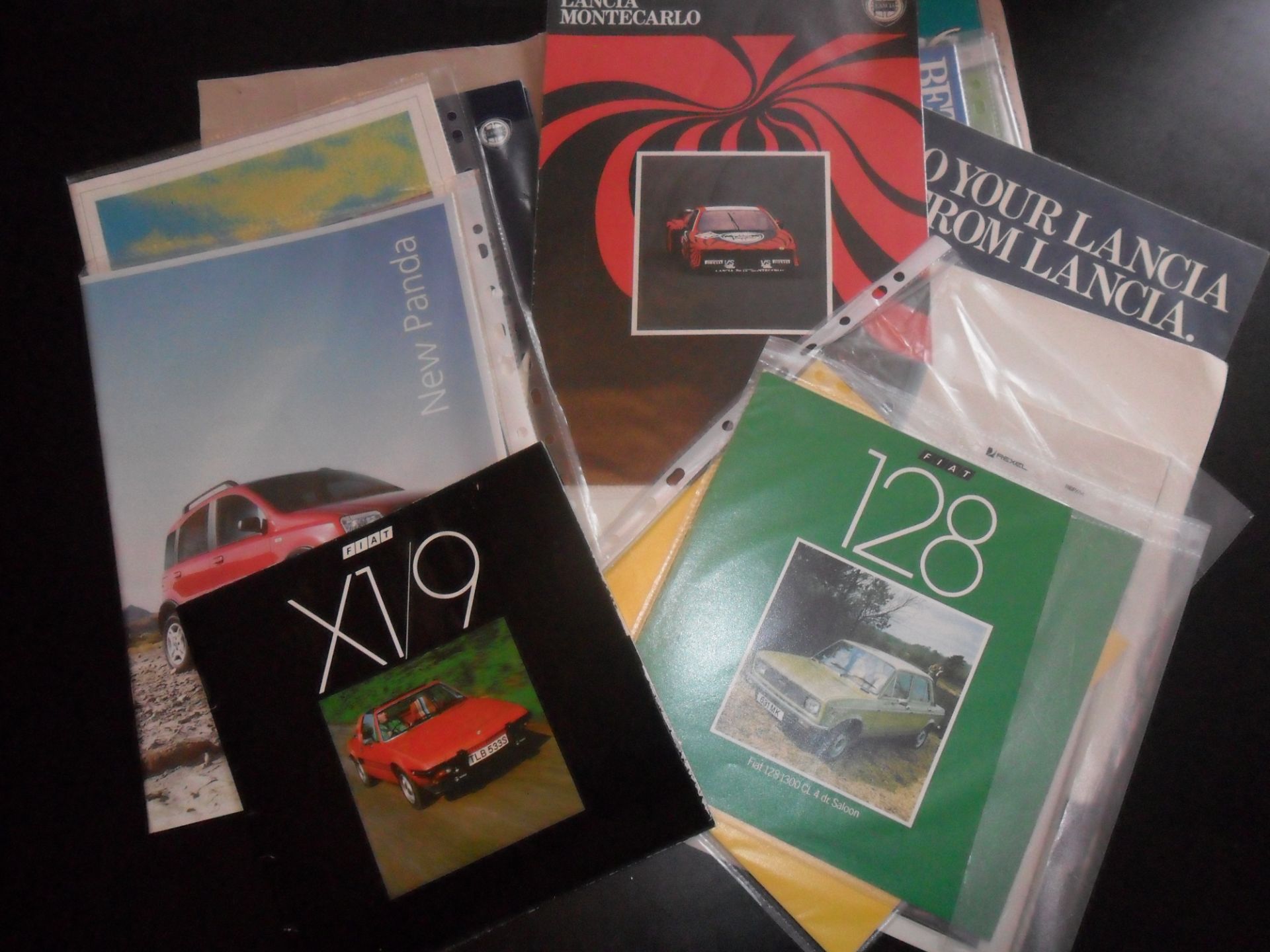 Sundry catalogues for Fiat, Lancia, Peugeot etc.