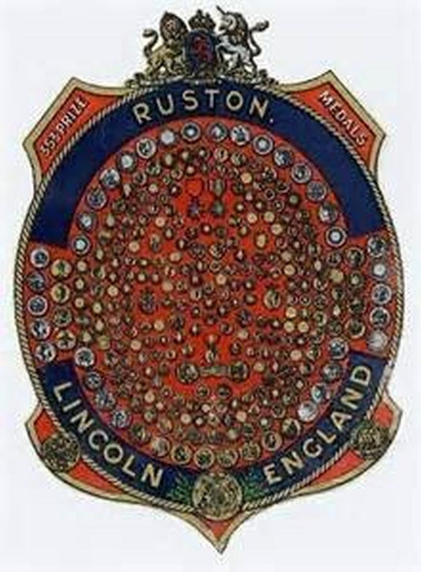 Ruston transfers consisting of two large and two small Ruston Hornsby t/w one Ruston emblem and - Image 2 of 3