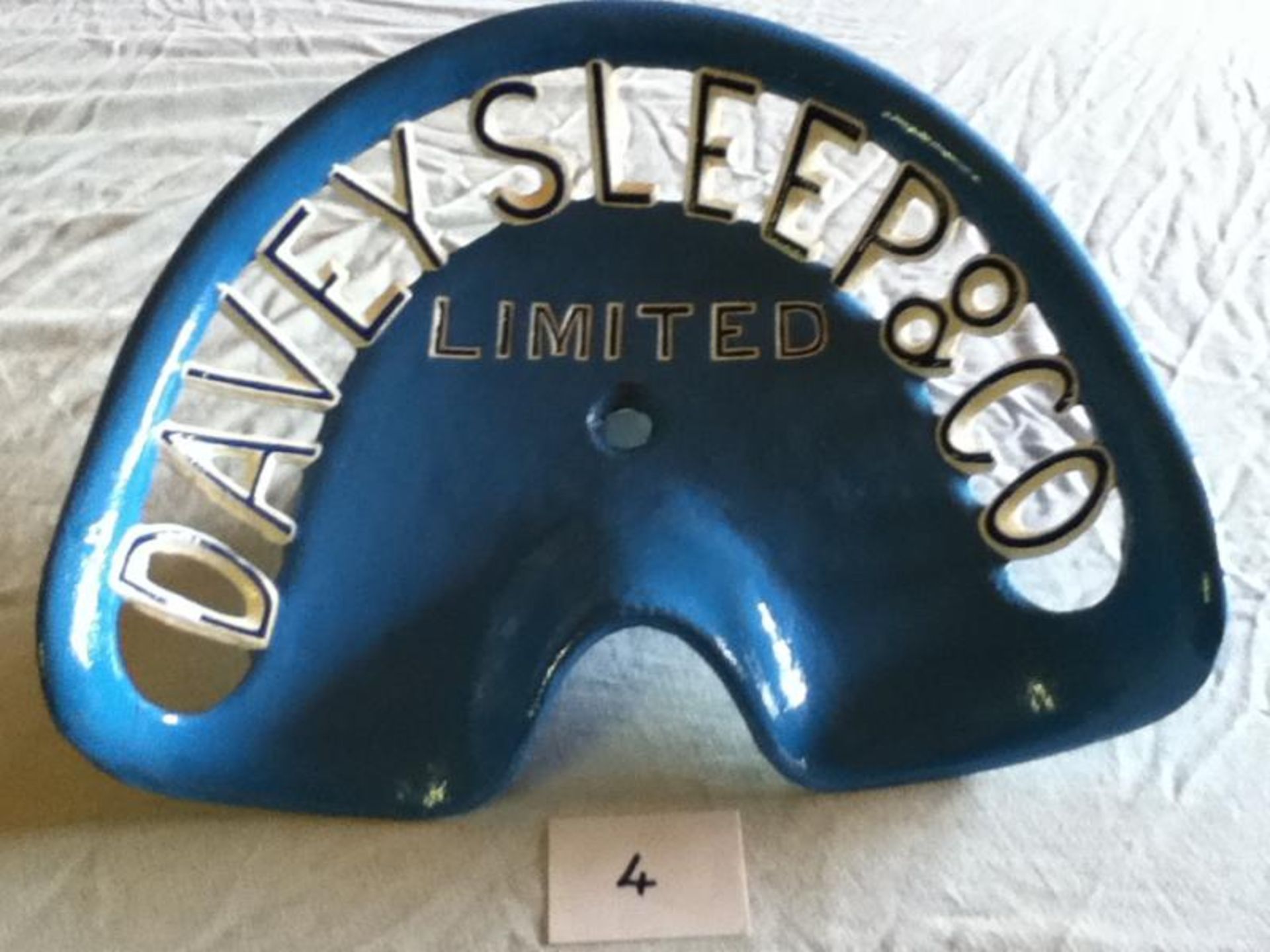 Davey Sleep & Co Limited - a cast iron seat