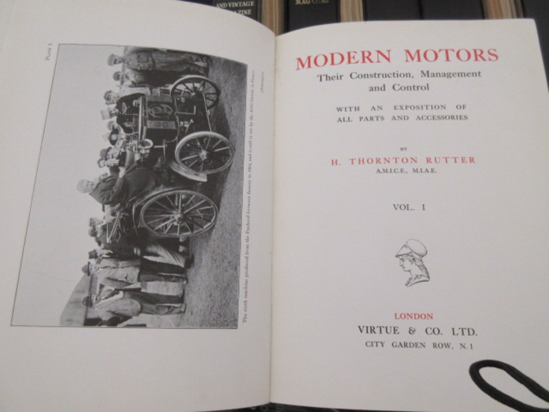 Modern Motors - Motors - Their Construction Management & Control by H. Thornton Rutter Volumes I, - Image 2 of 2