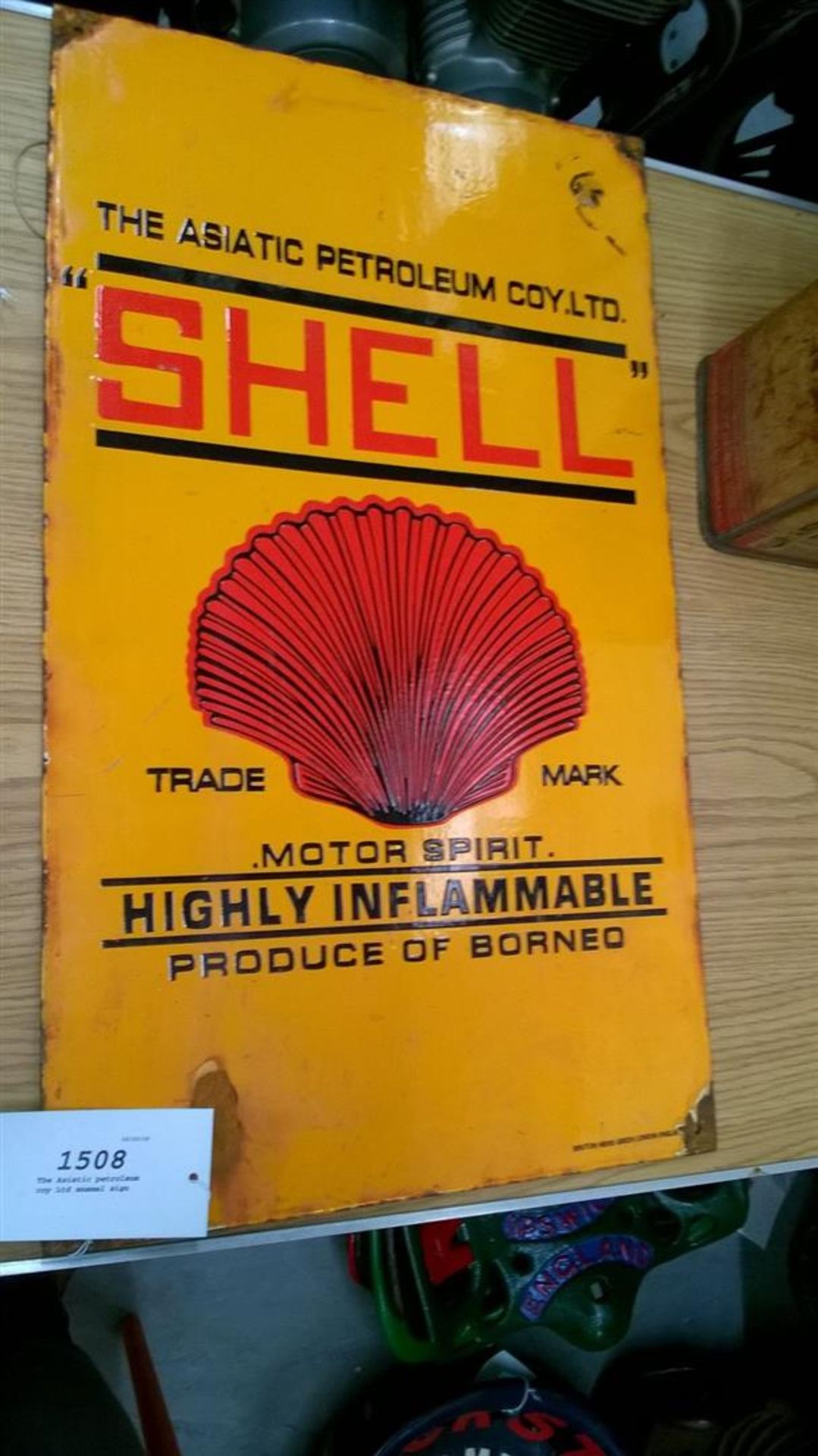 The Asiatic petroleum coy Ltd enamel sign