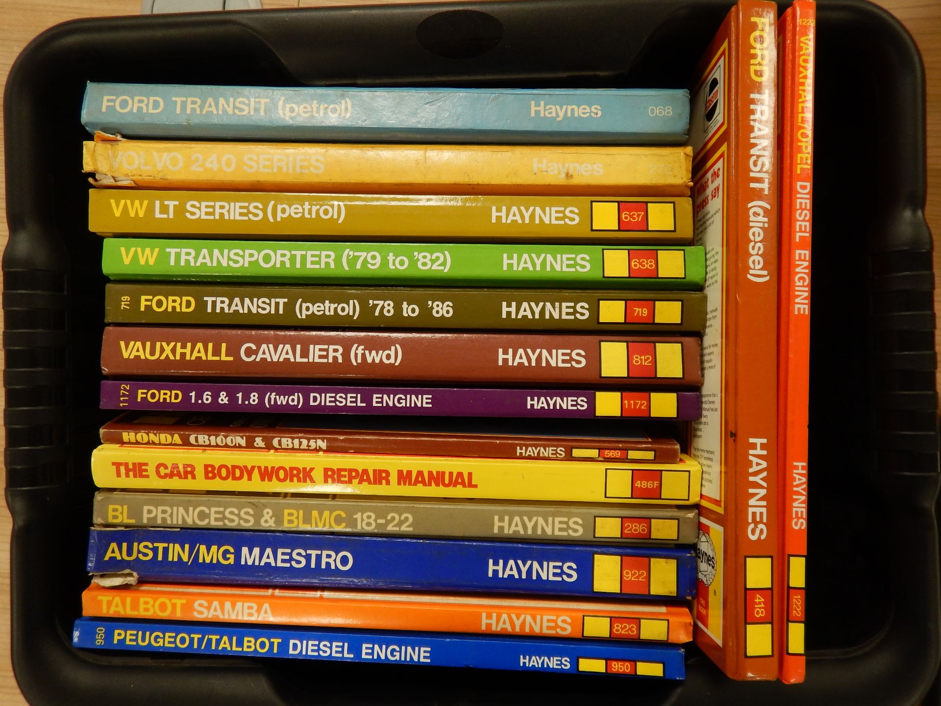 Haynes manuals (15) to include, Vauxhall Cavalier, BL Princess, Talbot Samba VW Transporter etc.