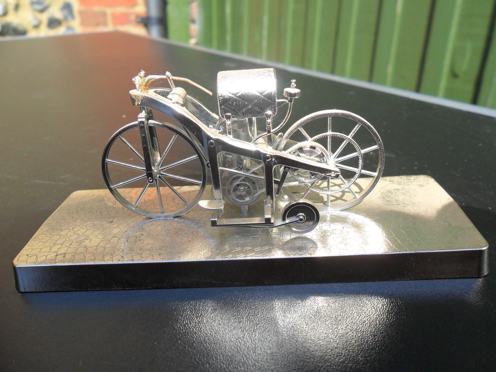 Model of the Daimler Einspur (the first motorcycle)