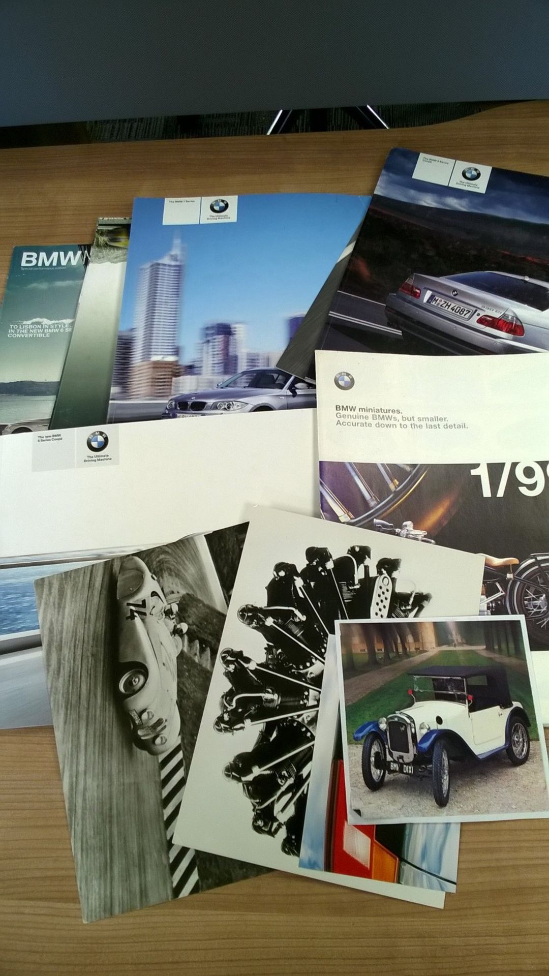 BMW, a quantity of modern era car brochures