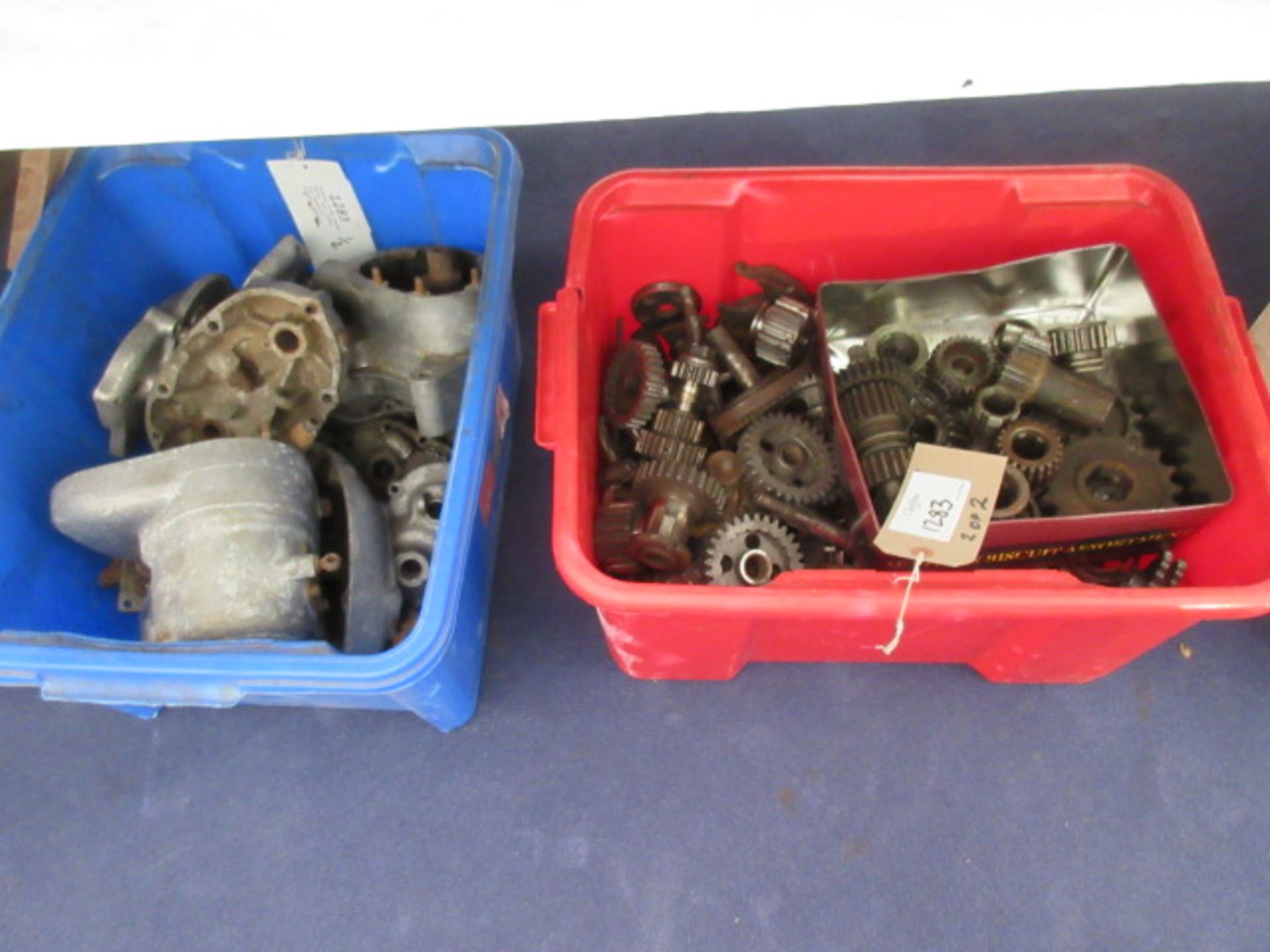 Quantity of BSA gearbox spares, BSA & Burman gear mainshafts, kickstart quadrants etc.