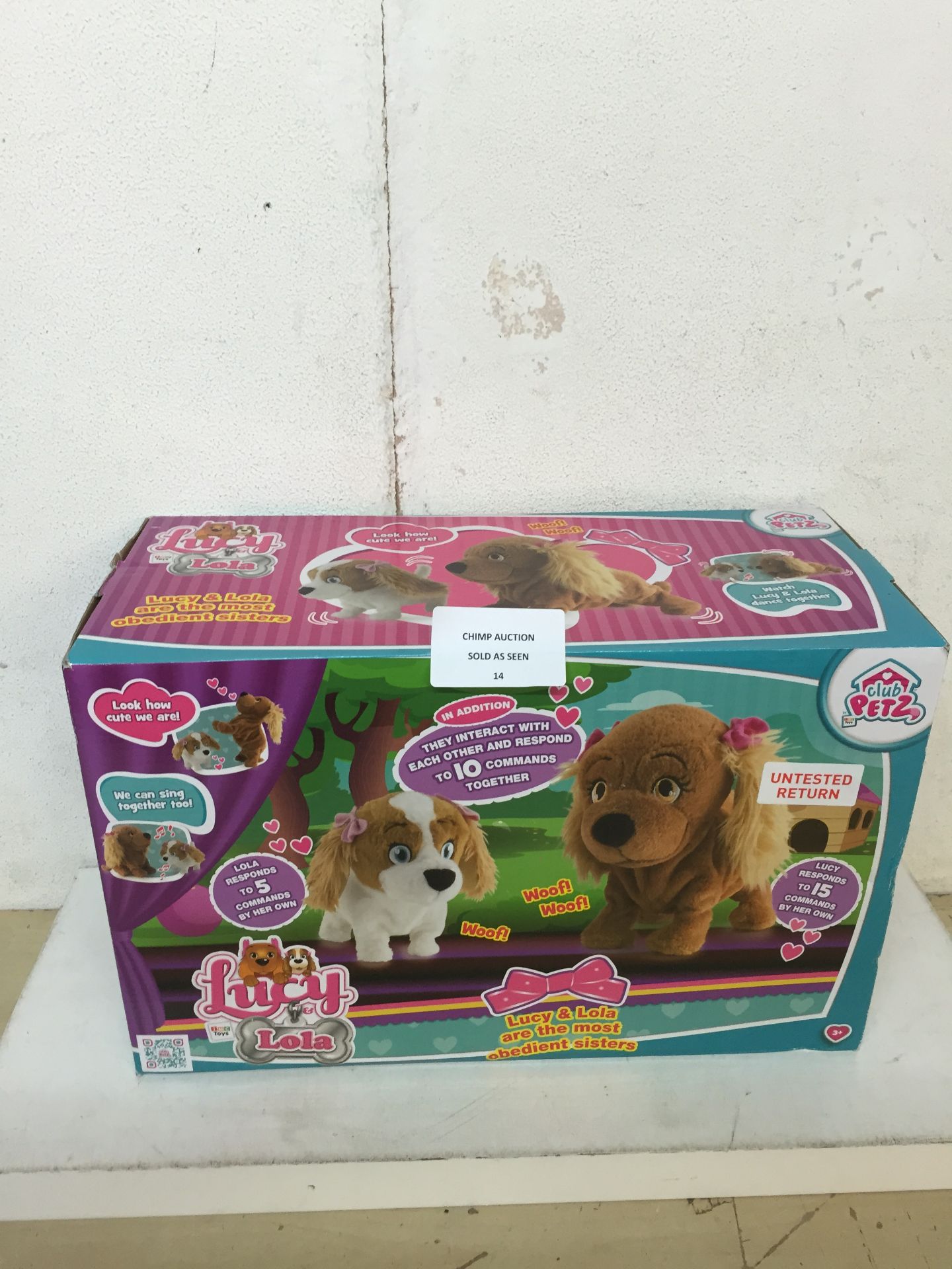 BOXED LUCY & LOLA INTERACTIVE PUPPIES SET RRP £69.99/ UNTESTED