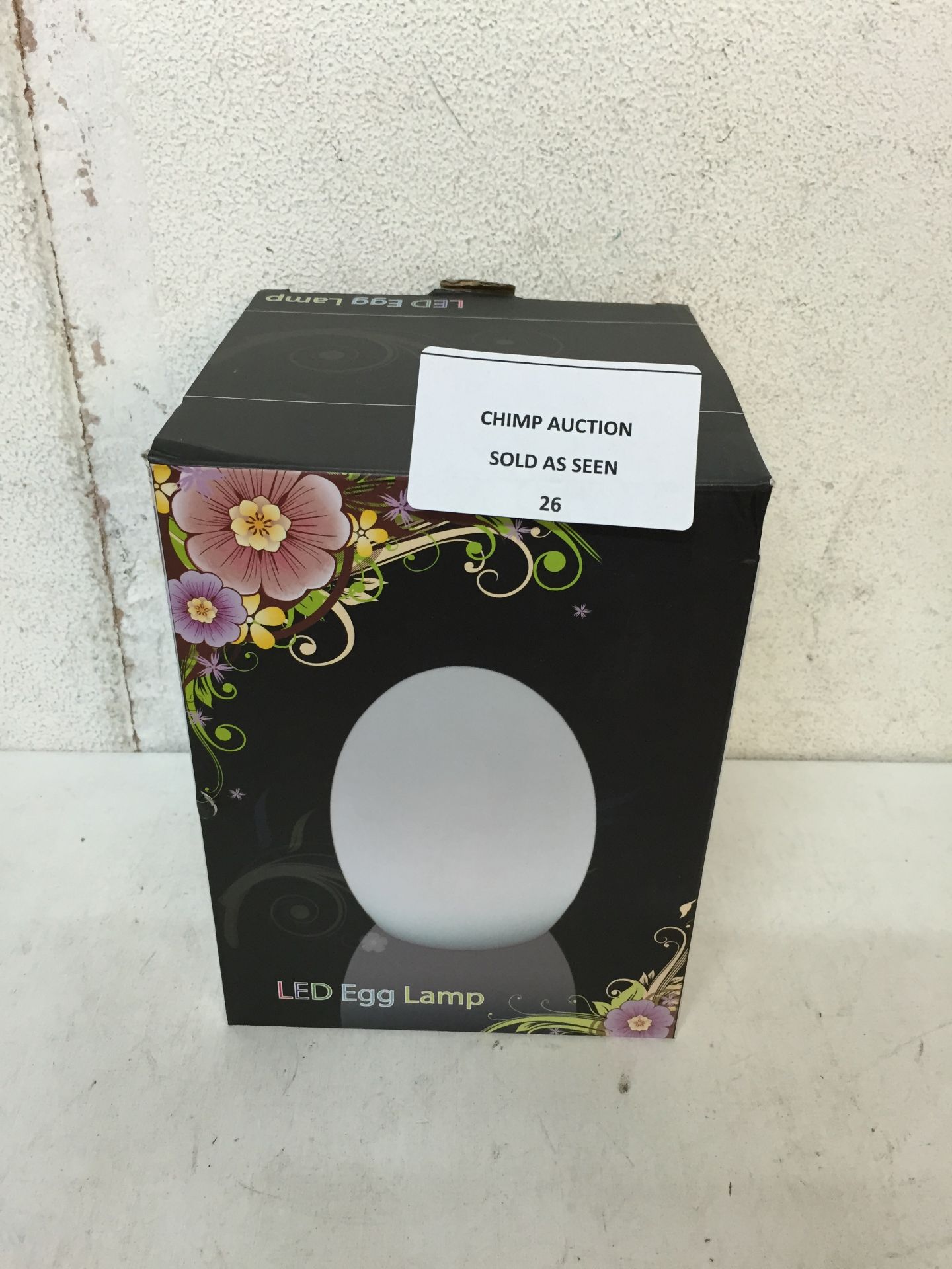 BOXED LED EGG LAMP / UNTESTED