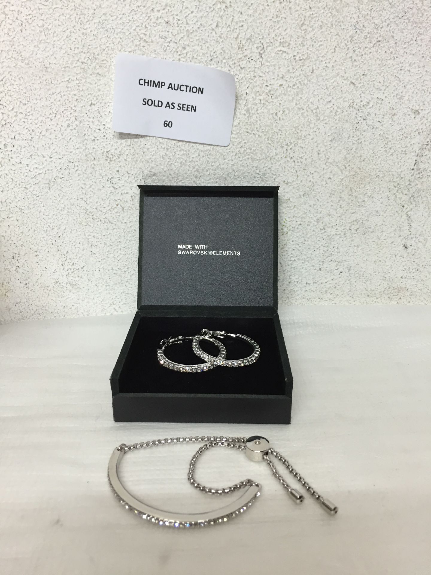 SWAROVSKI ELEMENTS LADIES FRIENDSHIP BRACELET & EARINGS SET RRP £139.99/