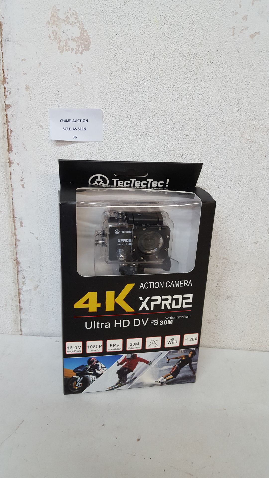 BRAND NEW TECTEC 4K XPRO2 ULTRA HD WIFI ACTION WATERPROOF CAMERA RRP £229.99/