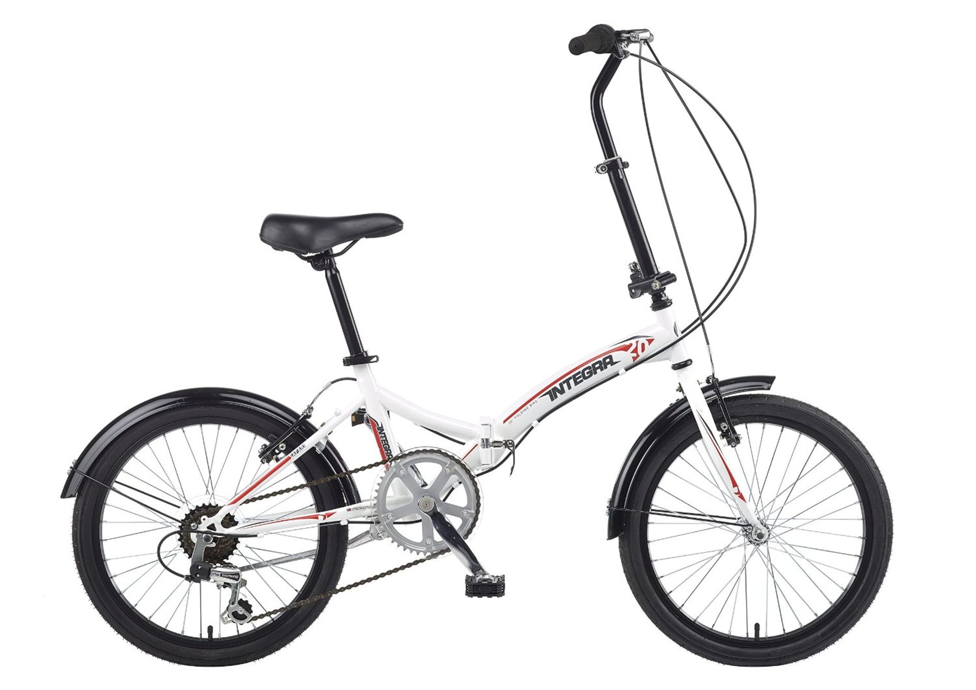 BRAND NEW Integra Safari FOLDING Bike - White/RED RRP £194.99/