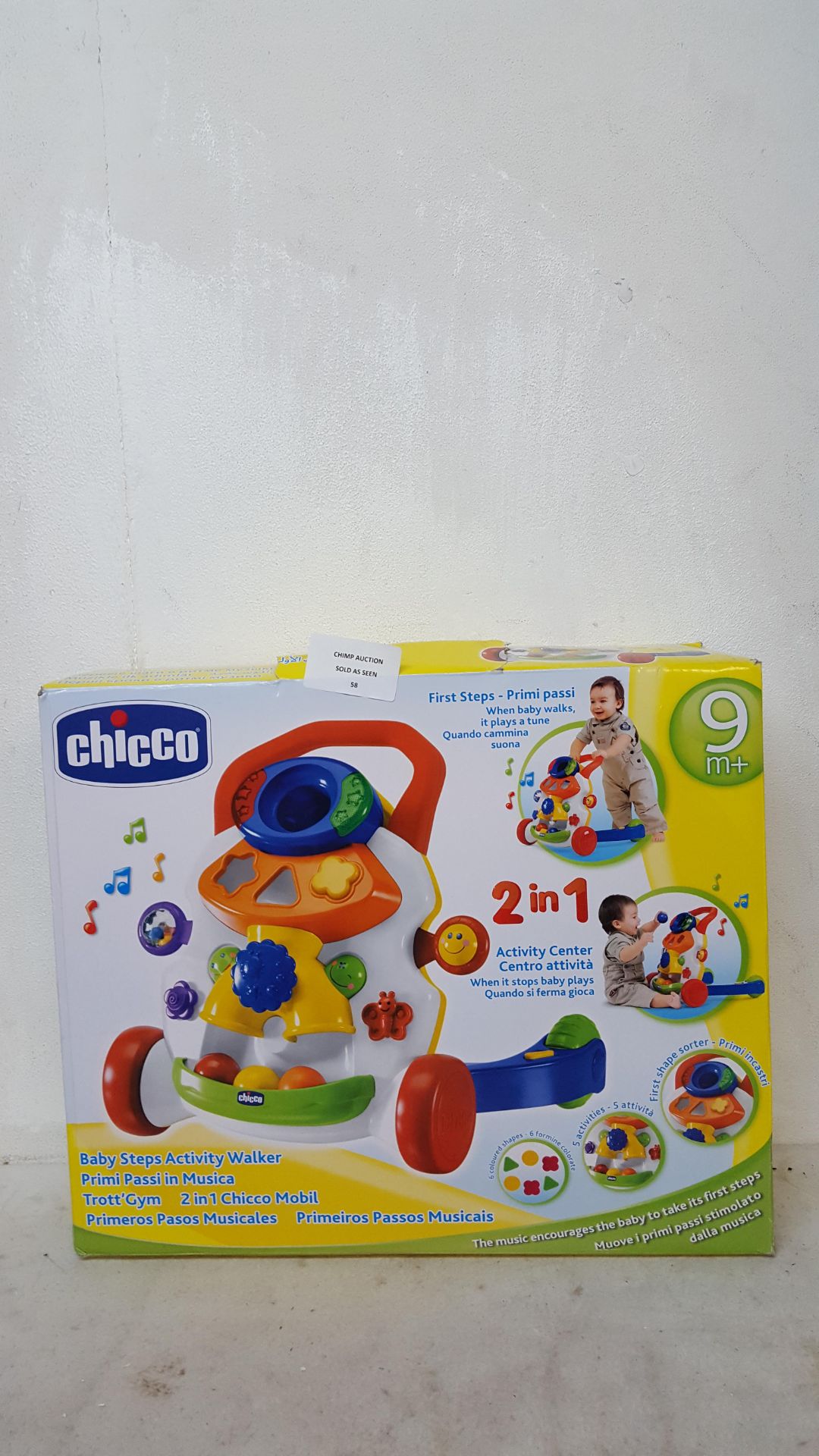 CHICCO BABY STEPS ACTIVITY BABY WALKER /