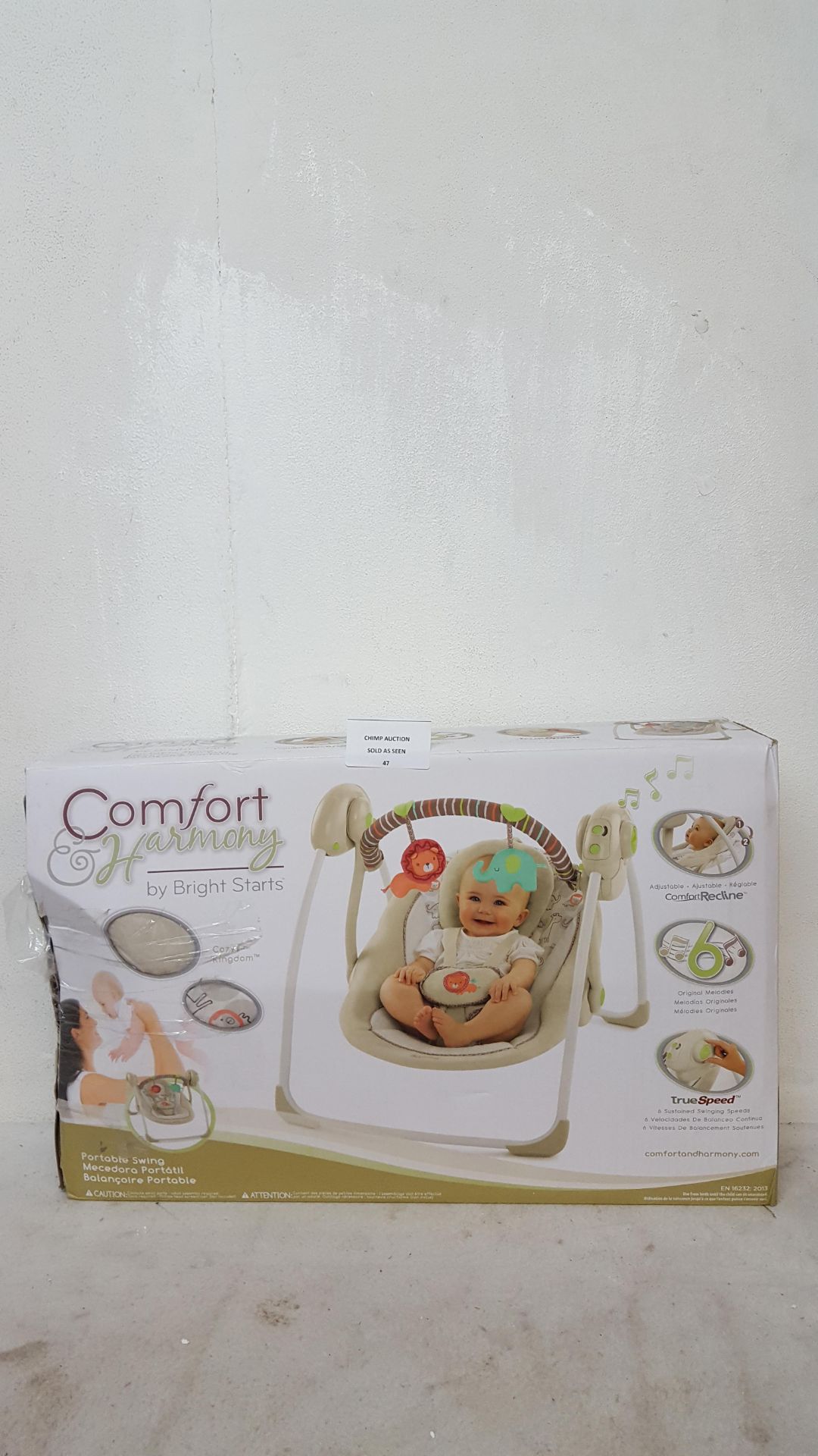 COMFORT & HARMONY BY BRIGHT STARTS PORTABLE BABY SWING /