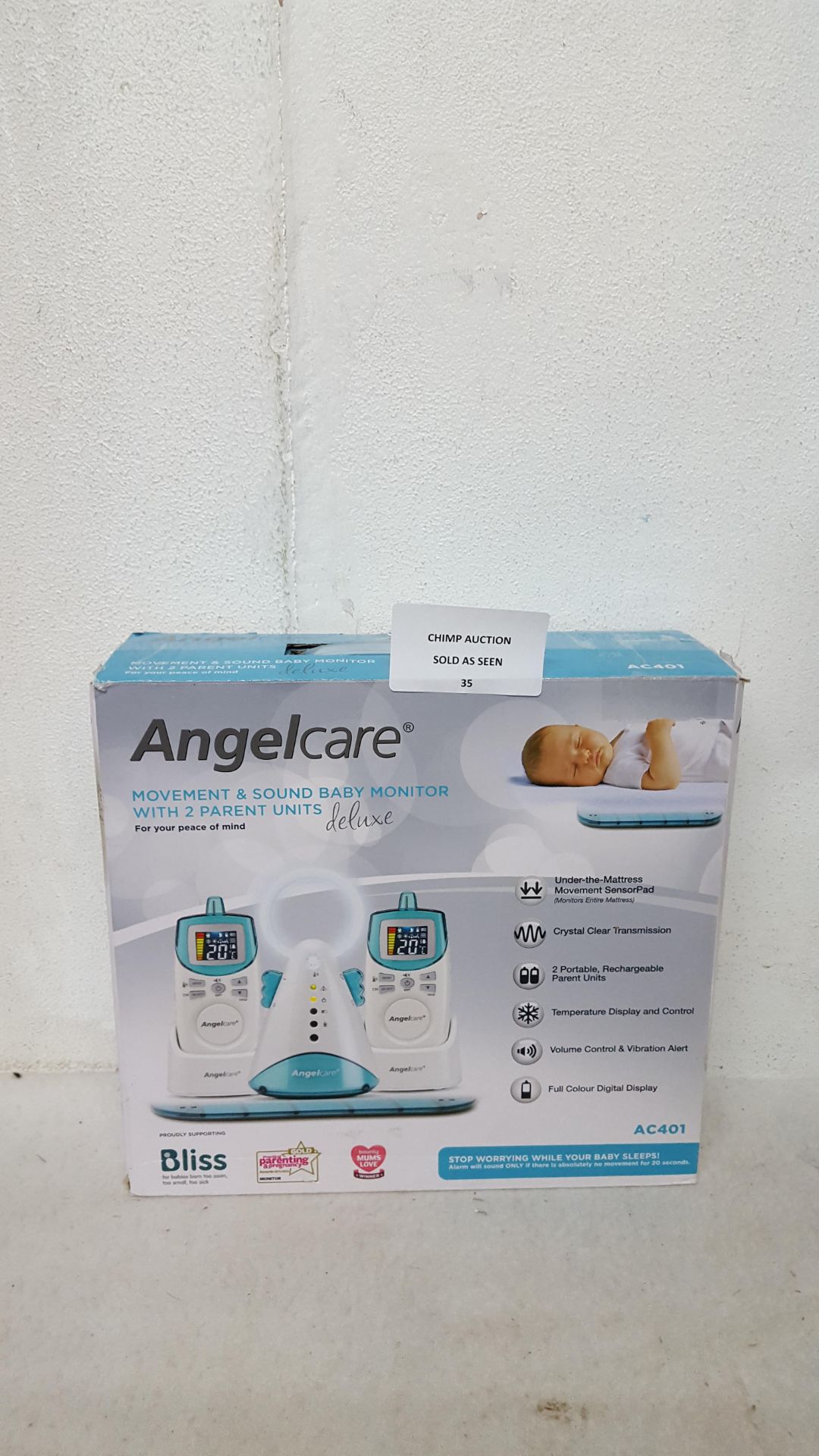 Angelcare AC401 Movement and Sound Baby Monitor RRP £99.99/