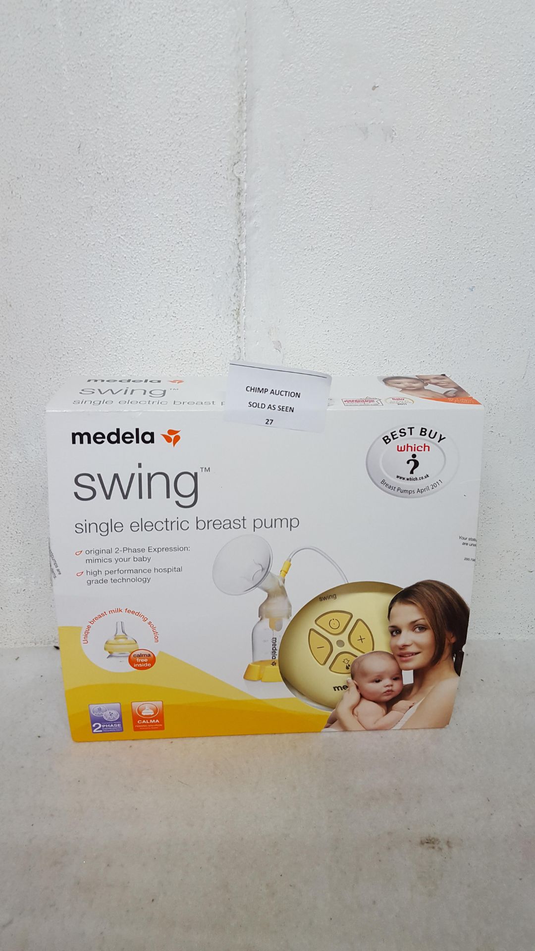 Medela Swing Electric breast pump with Calma RRP £134.99/