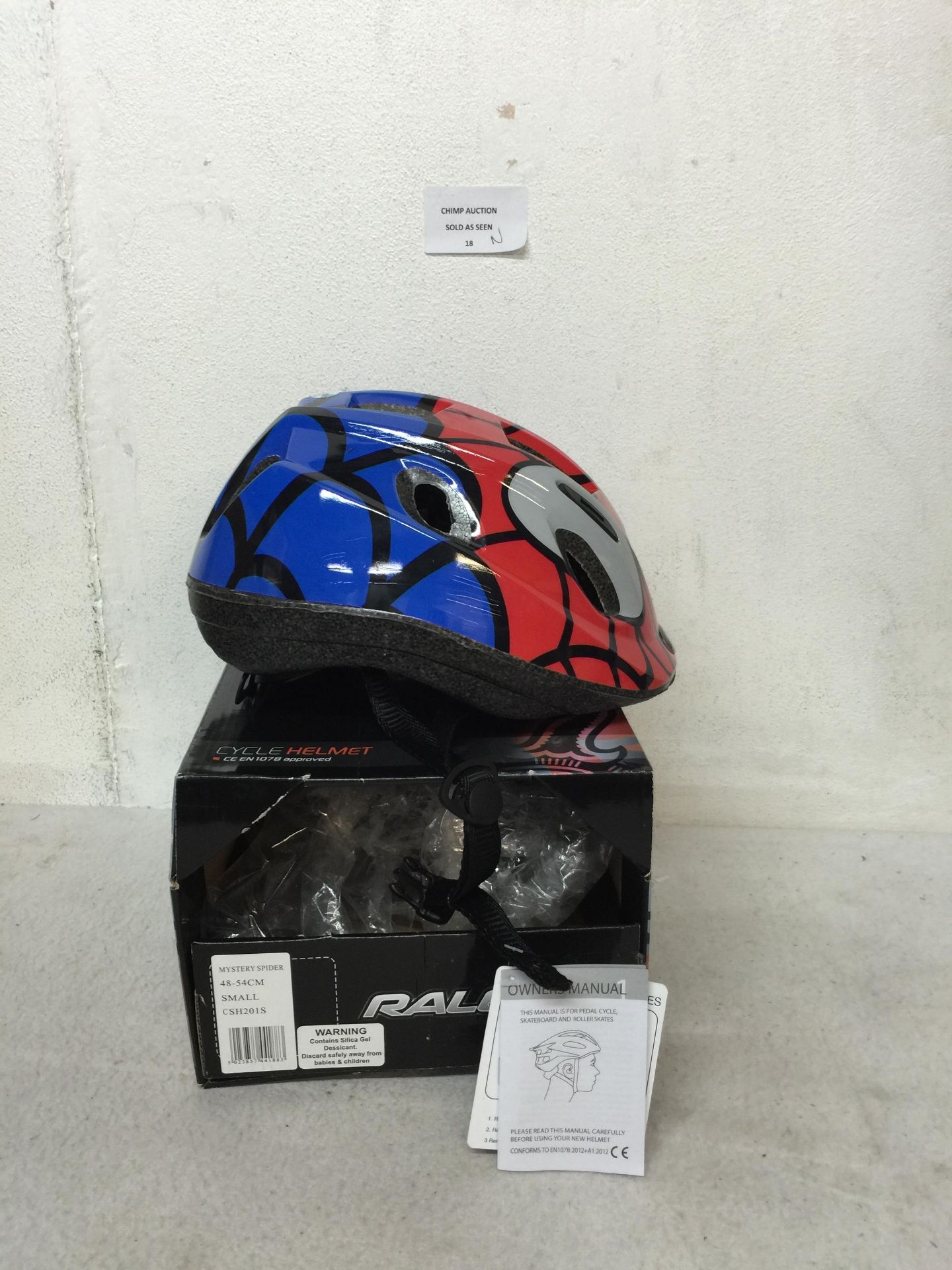 BRAND NEW RALEIGH MYSTERY SPIDER BIKE HELMET / SMALL