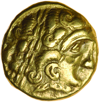 Normandy Sword. Celtic gold quarter stater. Baiocasses. c.250-175 BC. 11mm. 1.92g. - Image 2 of 2