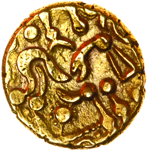 North East Coast. XX Type. c.60-50 BC. Celtic gold stater. 17mm. 5.98g. - Image 2 of 2