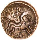 Catti Tree. c.AD 1-20? Celtic gold stater. 18mm. 5.34g.