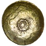 Chichester Cogwheel. c.50-40 BC. Celtic gold quarter stater. 12mm. 1.22g.