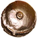 Gold Tit. c.50-30 BC. Celtic gold quarter stater. 11mm. 1.36g.