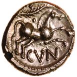 Cunobelinus Linear. X-Type. c.AD8-41. Celtic gold stater. 17mm. 5.46g.