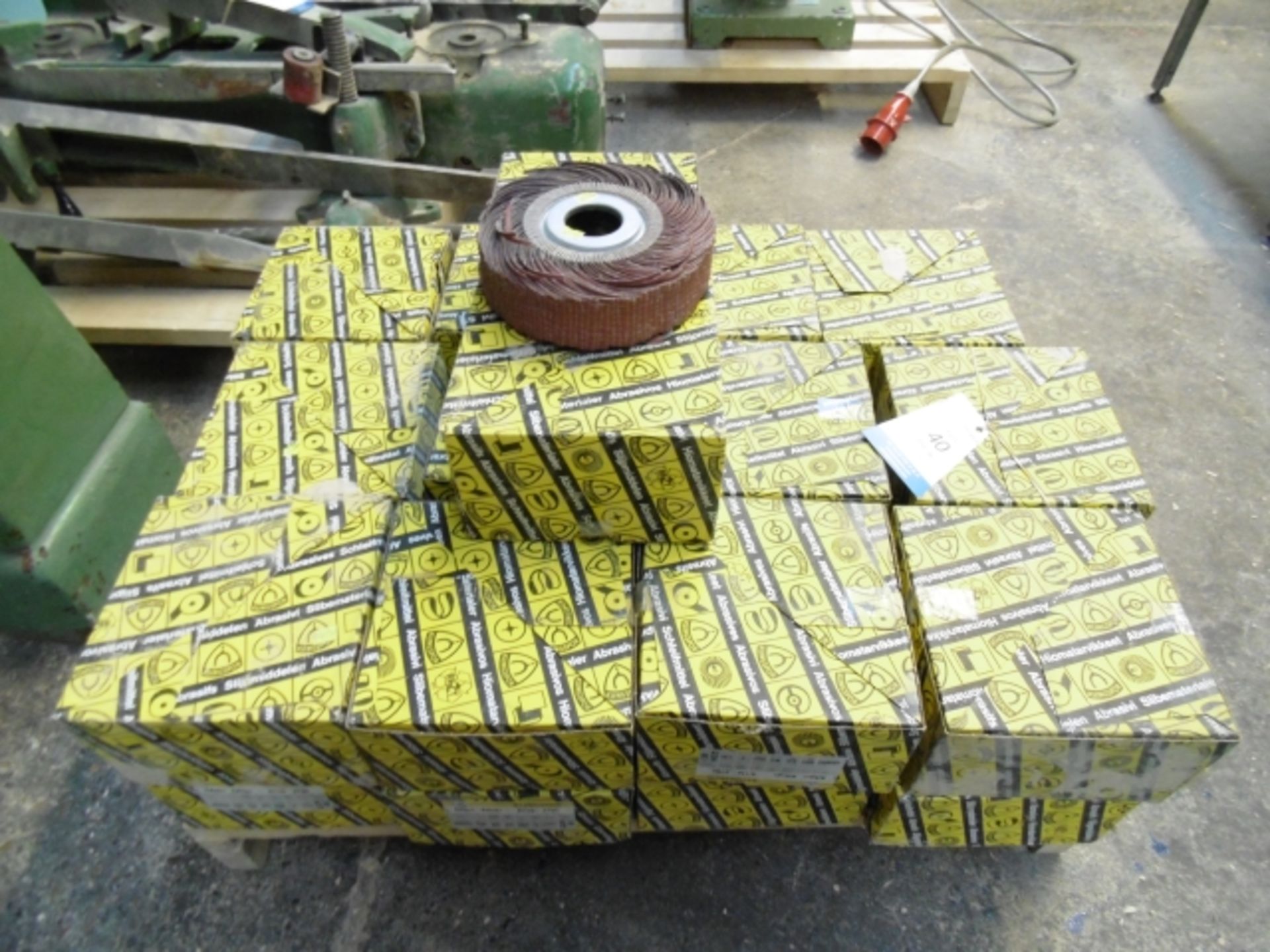 * 52 x Boxed/Unused Klingspor Abrasive Wheels; 80 Grit; 250mm diameter, 250mm thickness. Please note