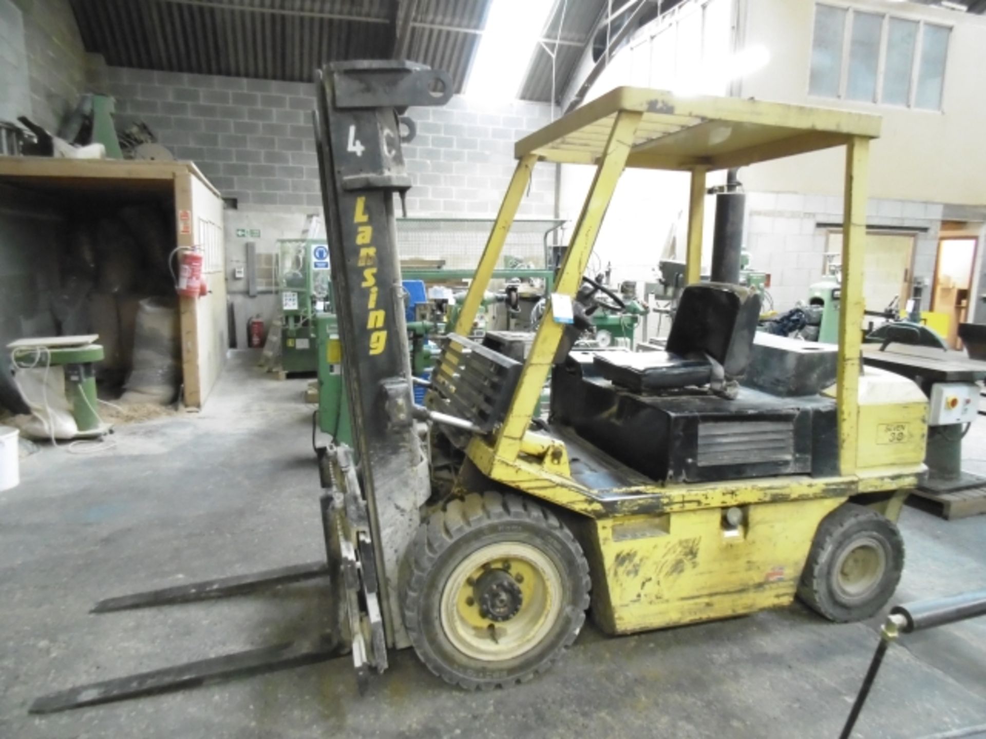 * Bonser 3 Ton Diesel Forklift Truck; lift height 3800mm; 7200 recorded hours; model 7'3.0; serial