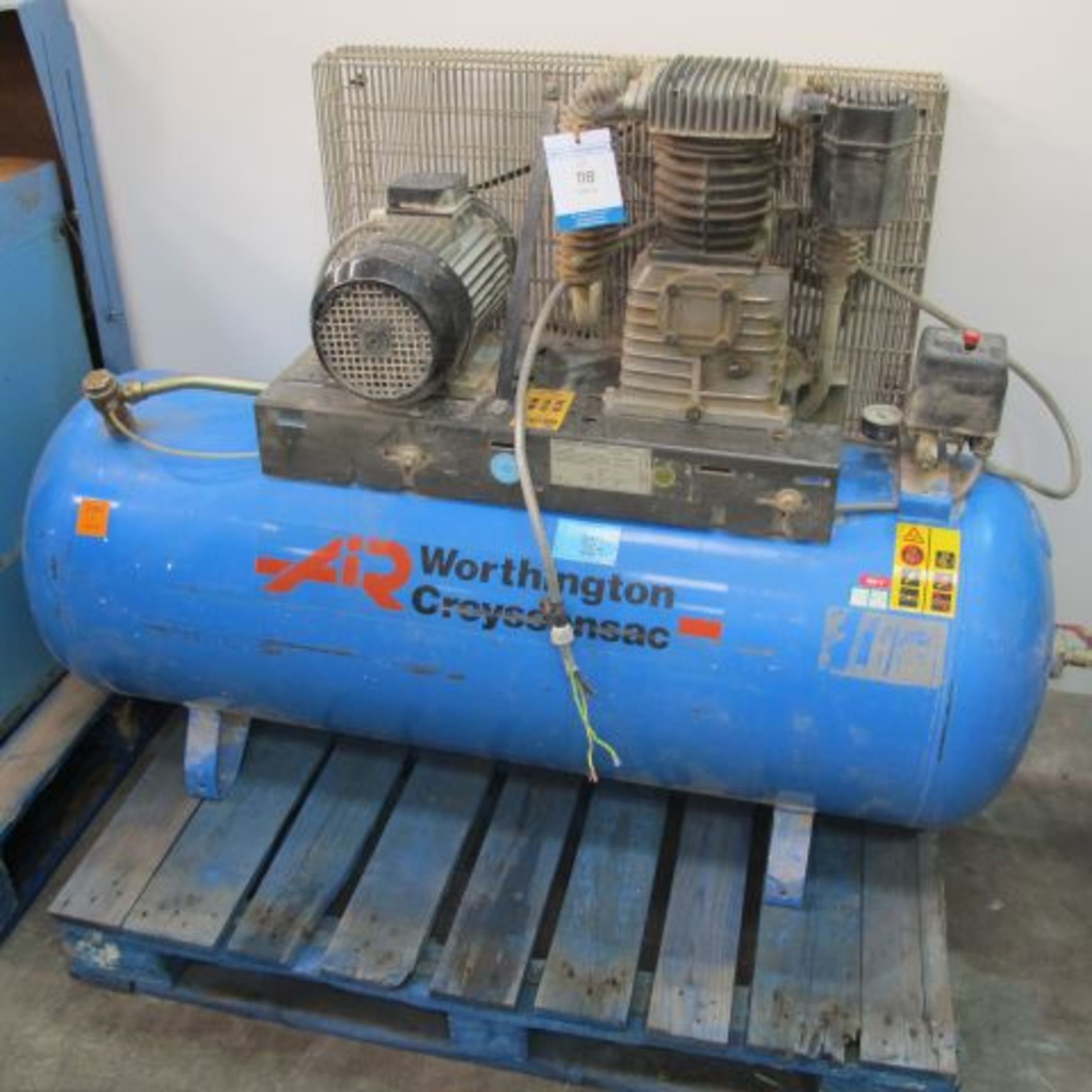 * Worthington Creyssensac Type DX5300 10 Bar Receiver Mounted Air Compressor, 3 phase; serial number