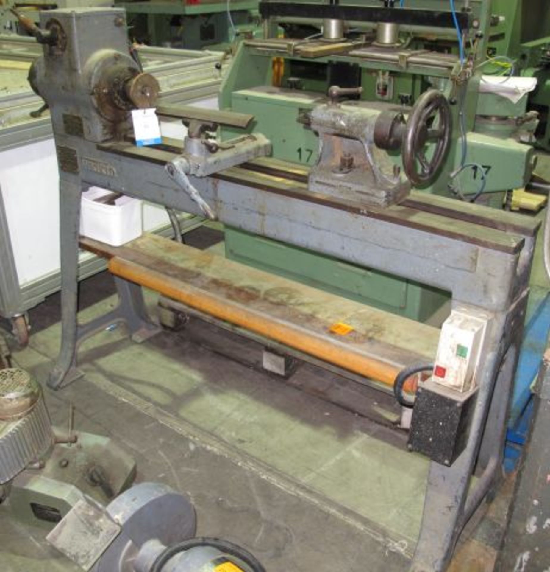 * Wadkin Model RTA Wood Lathe; bed length 1270mm; 3 phase; machine number RTA148. Please note